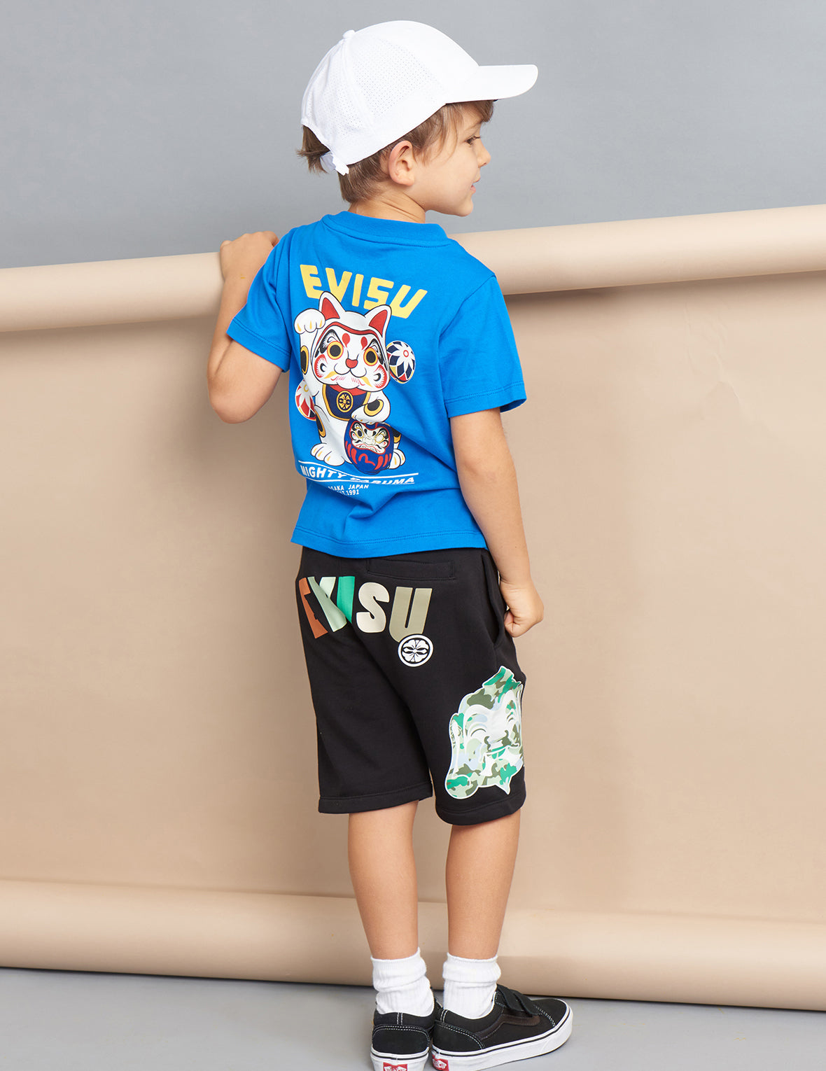 Camouflage Godhead Print Sweat Shorts