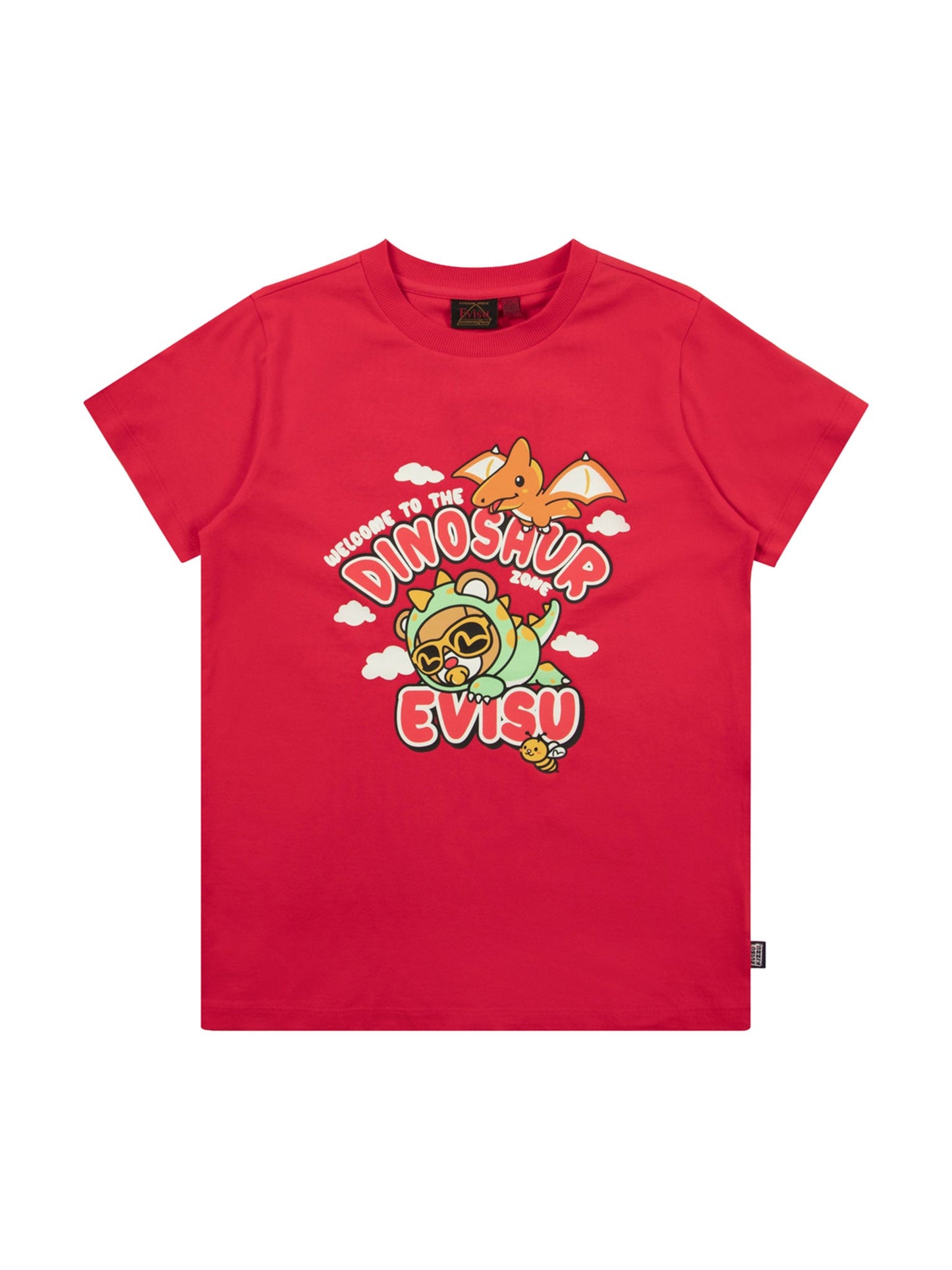Dinosaur Bear Print Regular Fit T-Shirt