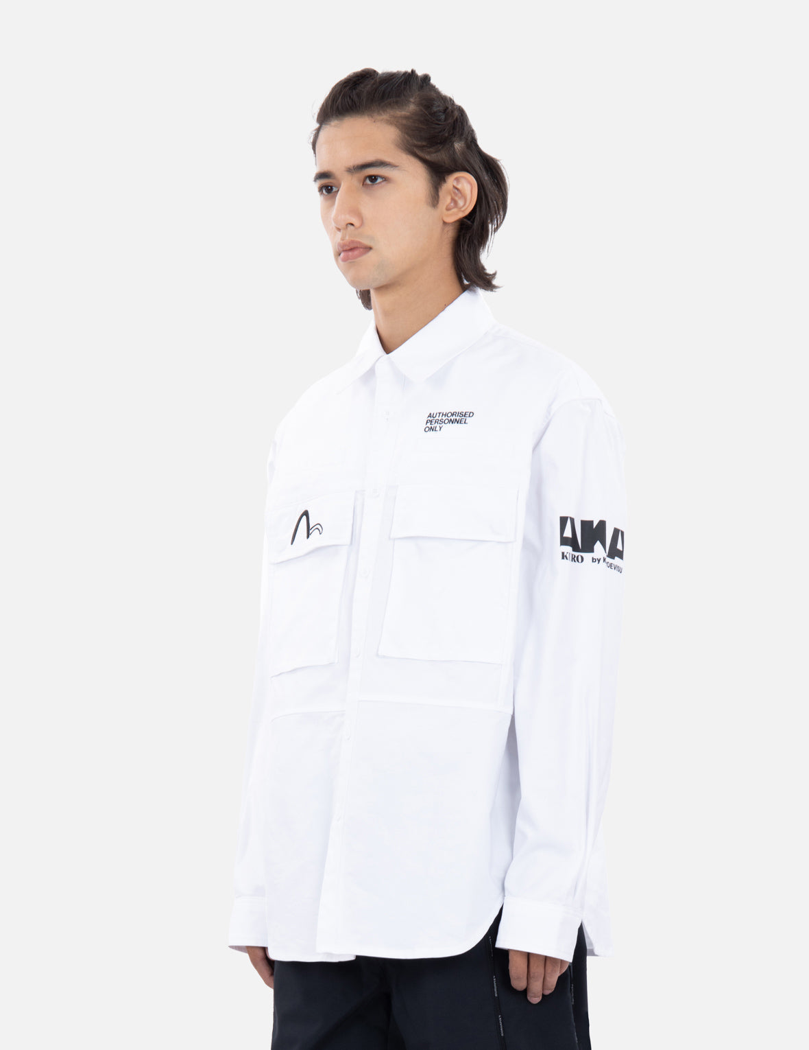 Multi Logo Print Cargo Shirt