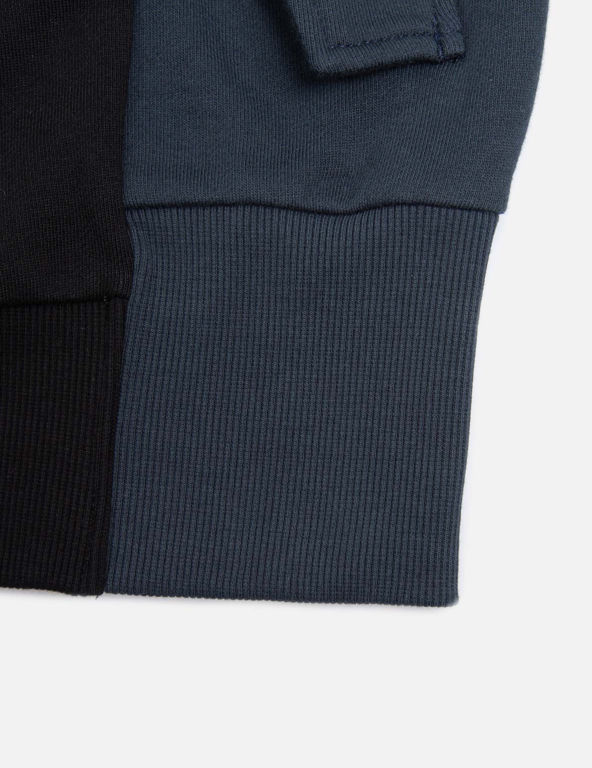 側面拼接Logo刺繡衛衣