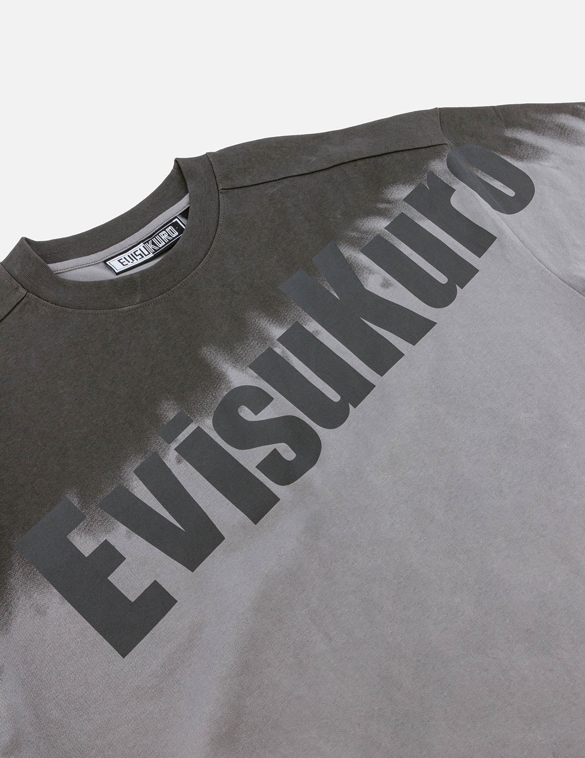 Tie-dye Logo and Slogan Print Oversized T-shirt