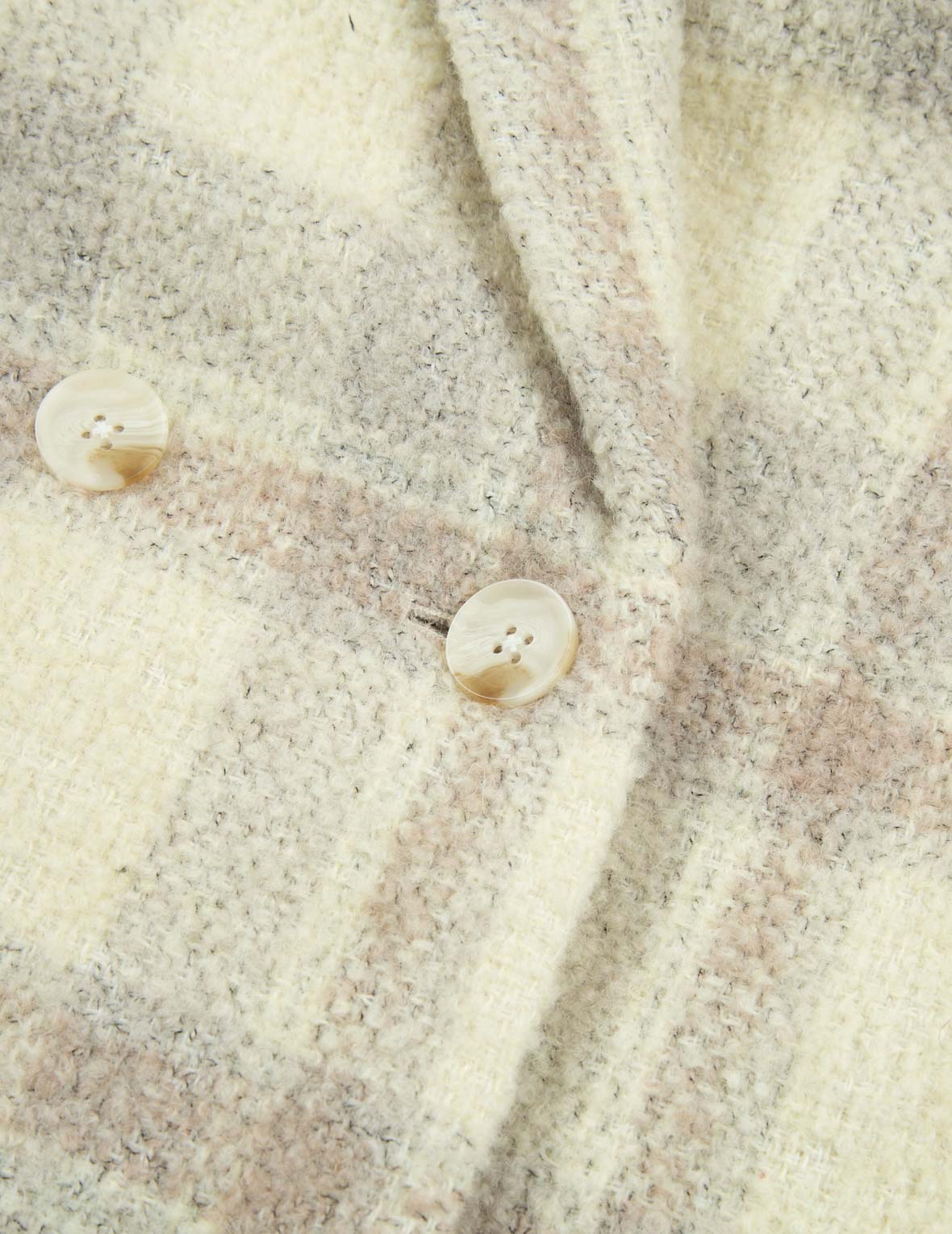 漸變Logo刺繡格紋西服外套