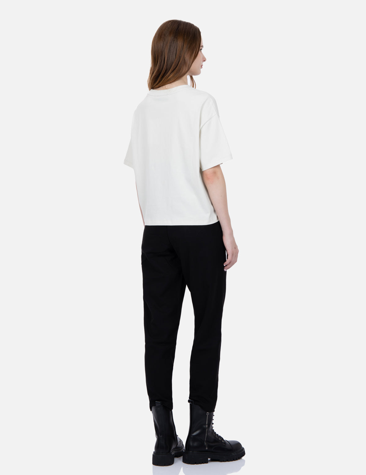 Logo Print Waistband Tapered Pants