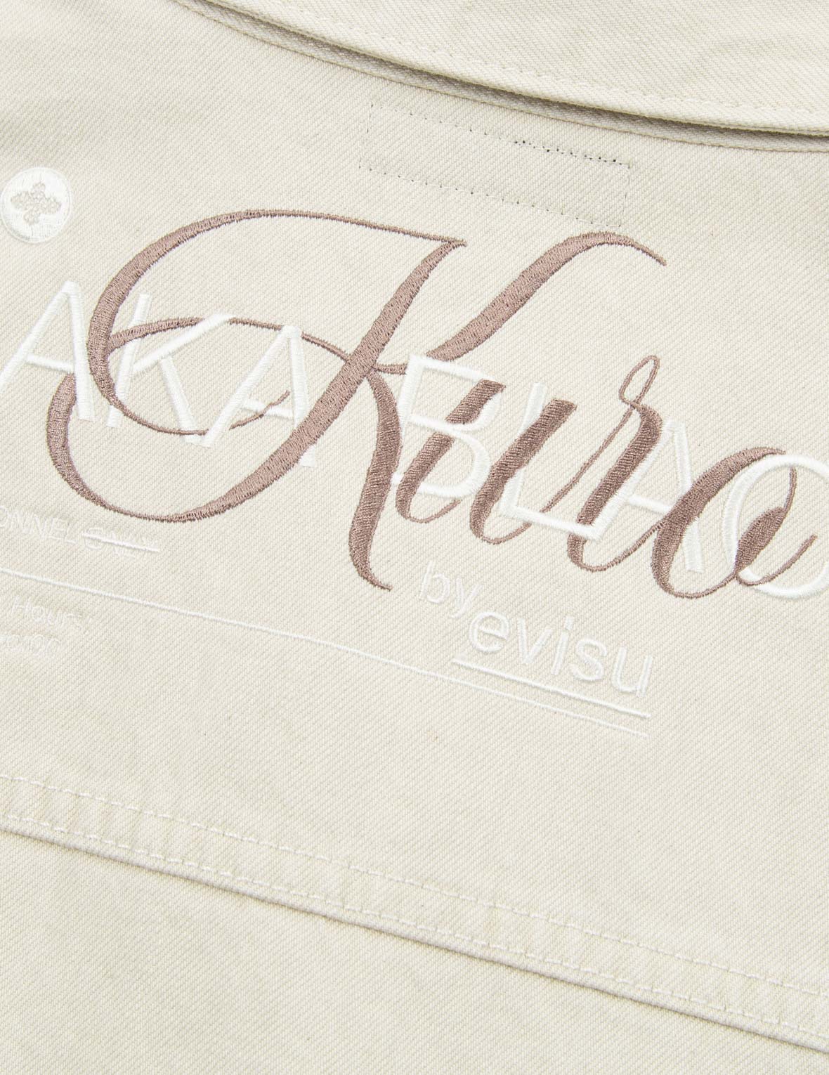 Logo刺繡牛仔襯衫