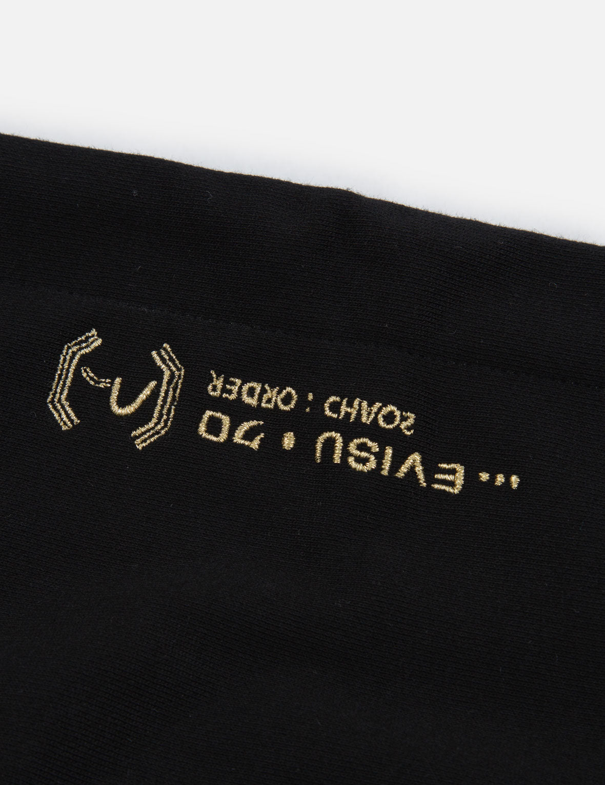 漸變融化效果Logo印花連帽衛衣