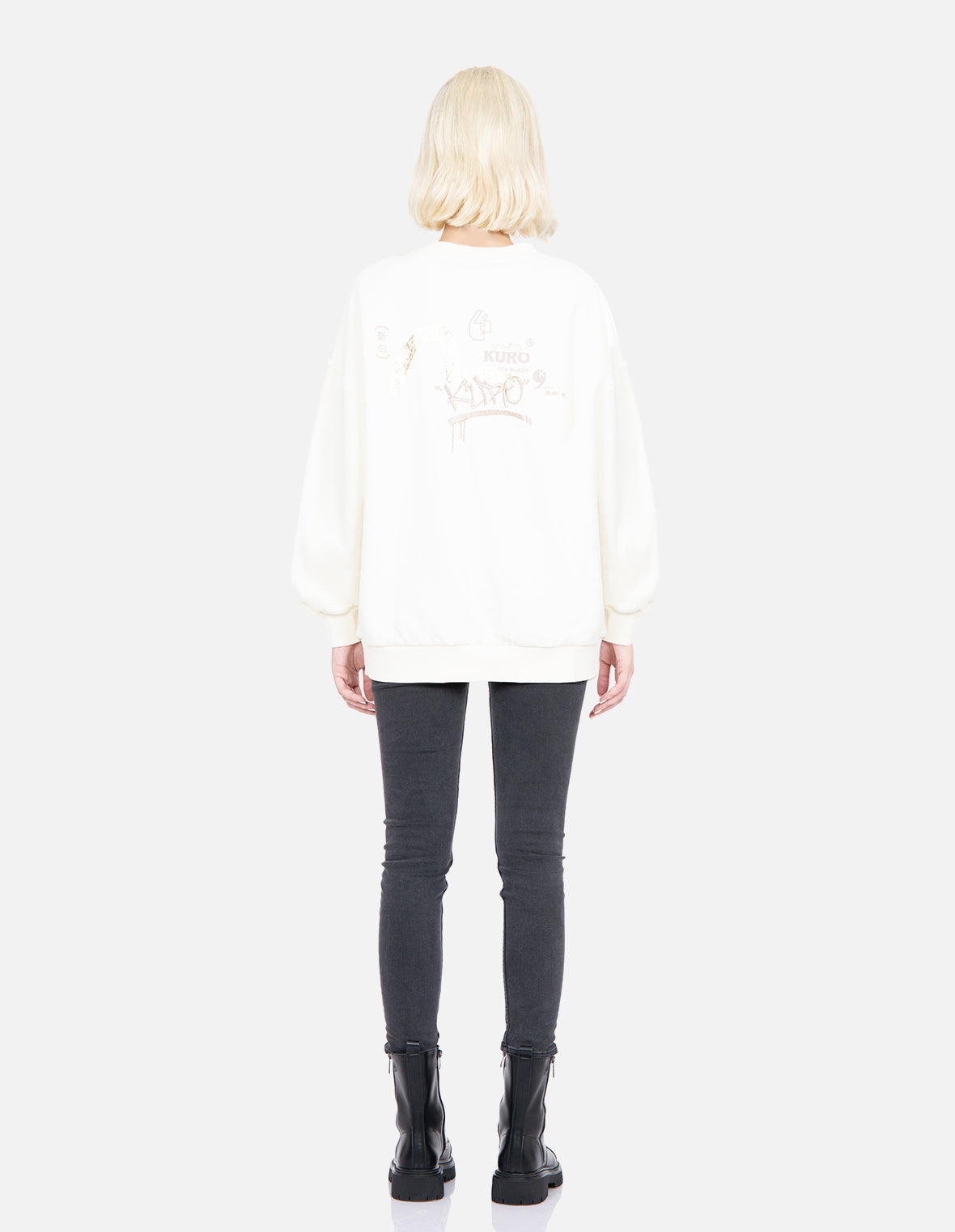 Graffiti Logo Print Sweatshirt