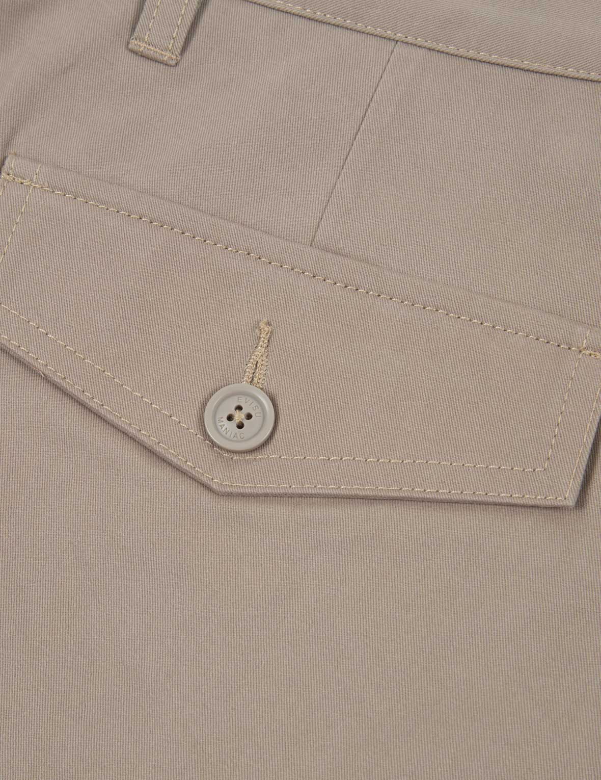 家花刺繡闊腿束腳褲