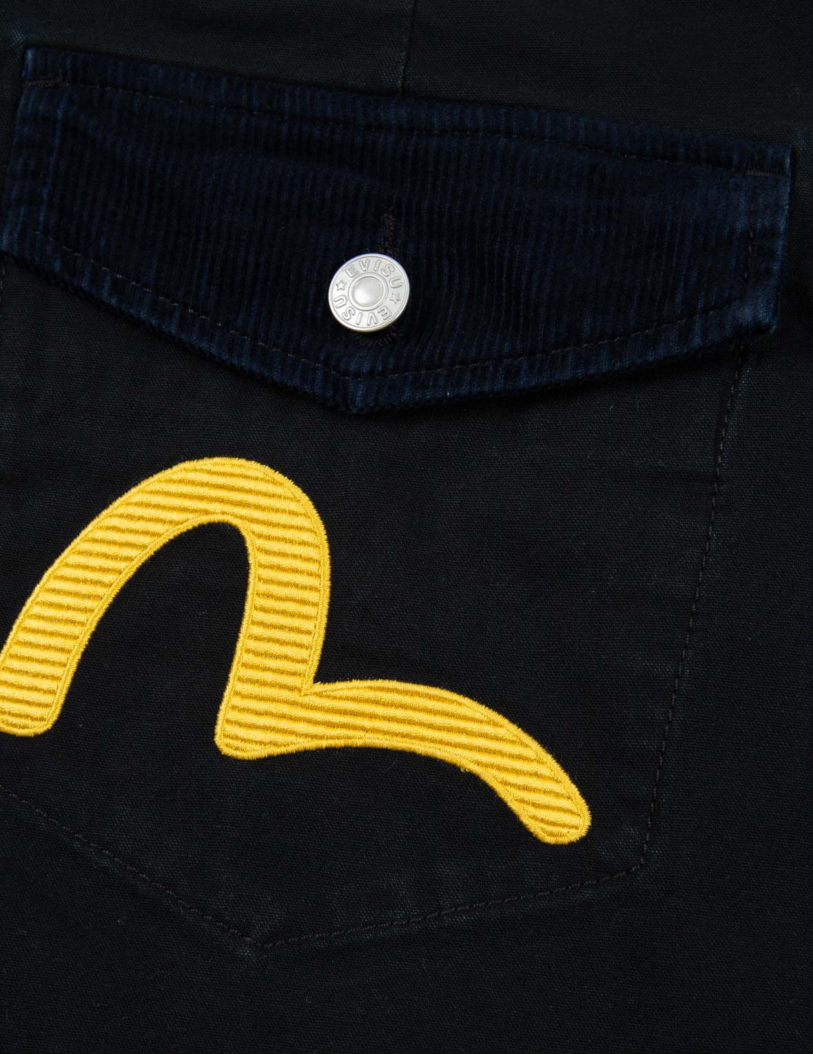 Seagull and Logo Embroidery Cargo Pants