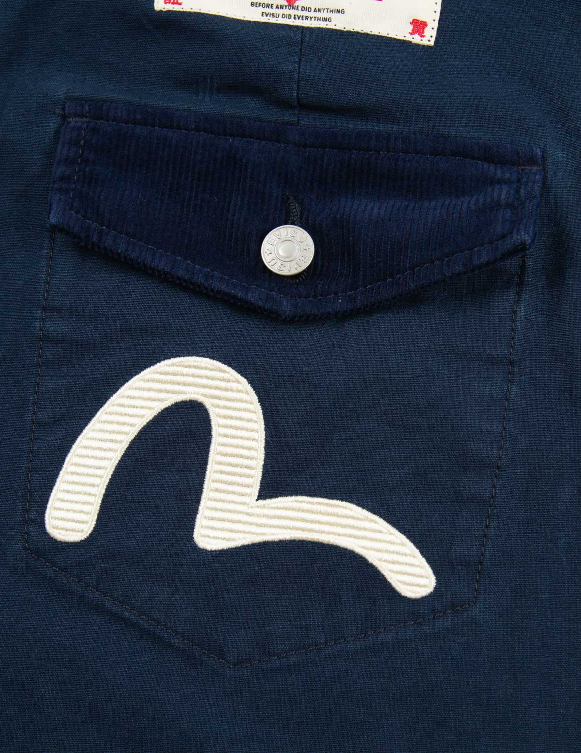 Seagull and Logo Embroidery Cargo Pants