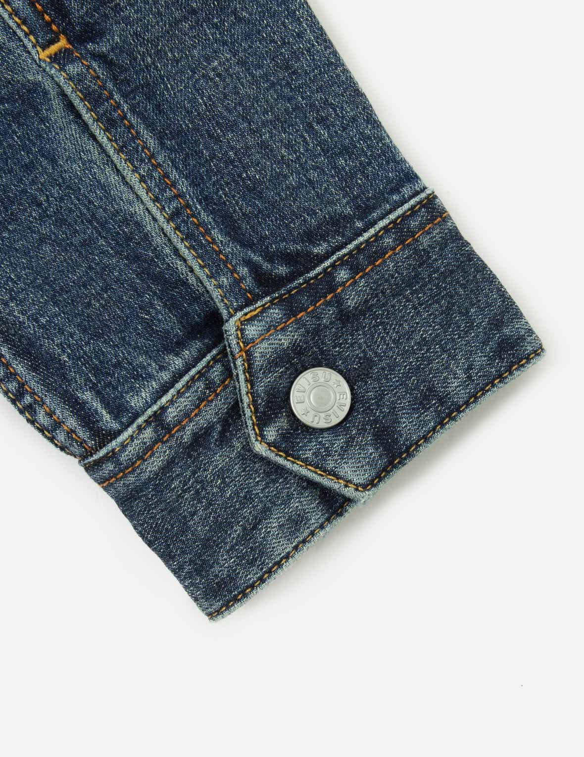 海神刺繡寬版牛仔外套