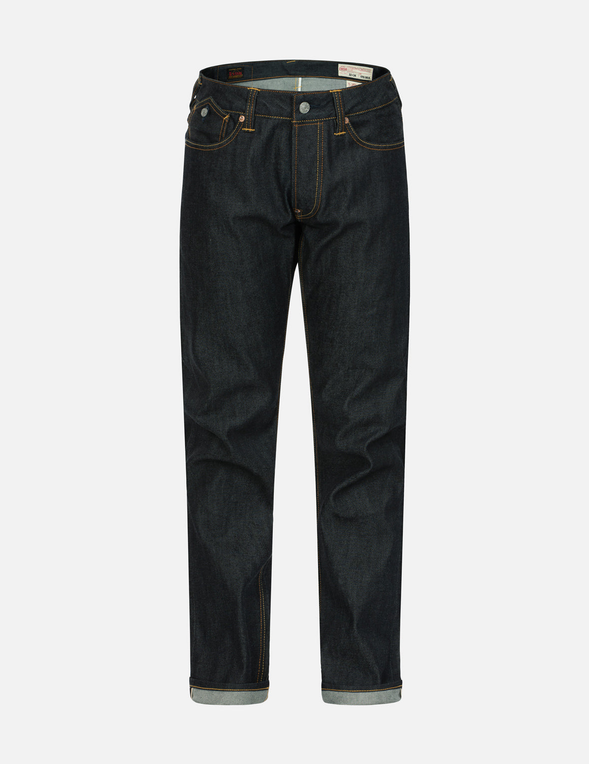 Crane Embrodiery Brocade Daicock Regular Straight Fit Jeans #2008