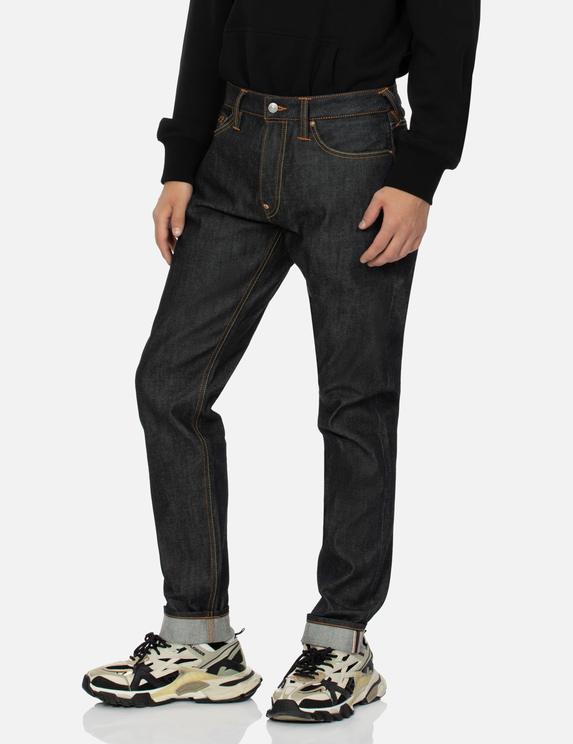 Godhead and Kamon Daicock print Taper Fit Jeans #2017