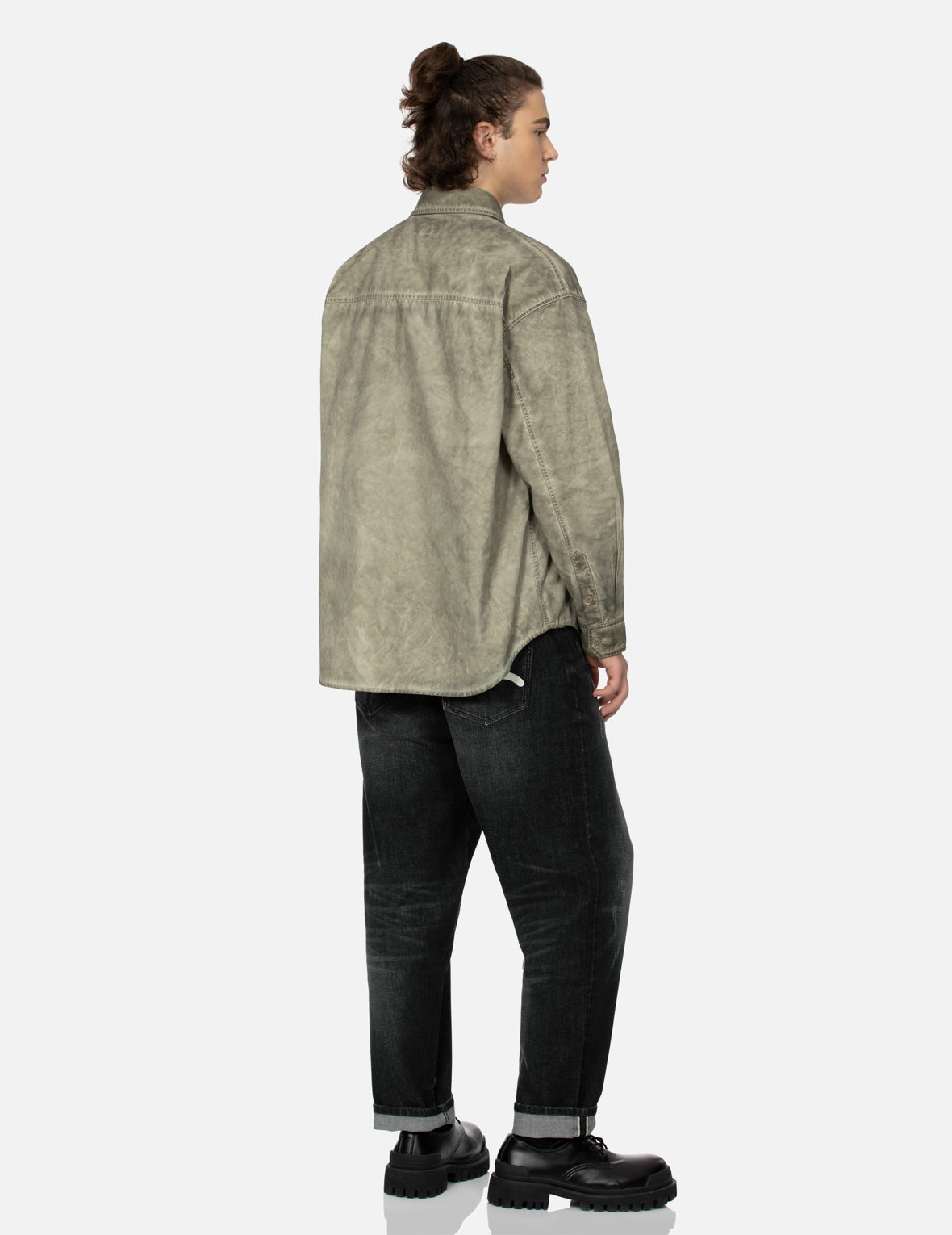 洗水海鷗刺繡時尚版型牛仔褲