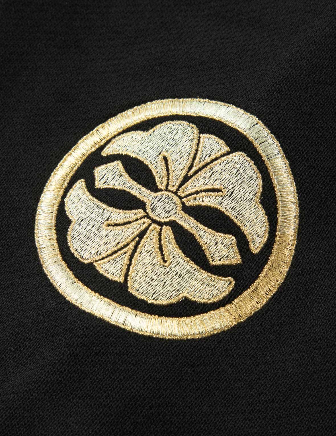 多重刺繡和印花寬版和服外套