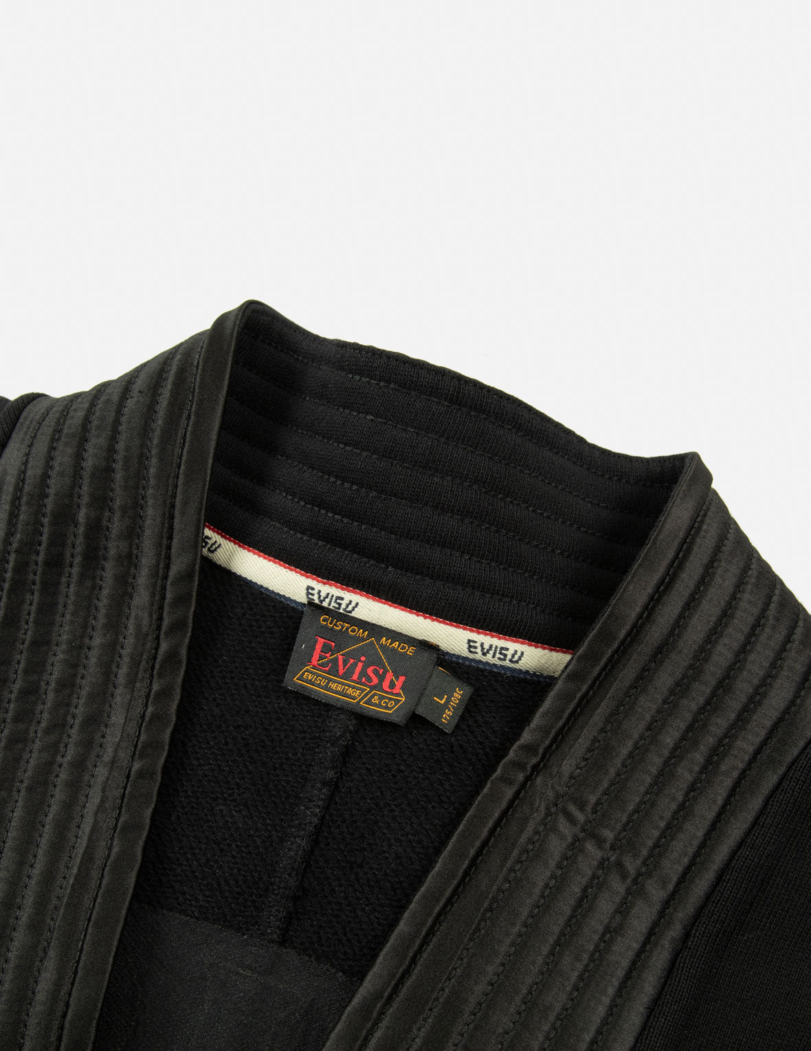 多重刺繡和印花寬版和服外套