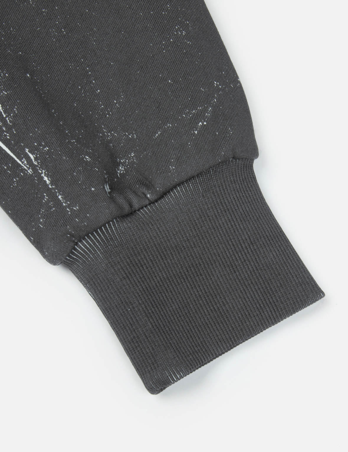 海鷗與商標拓印寬版休閒連帽衛衣