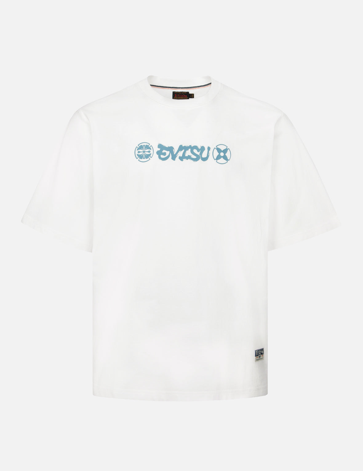 忍者達摩與商標印花常規版型T恤