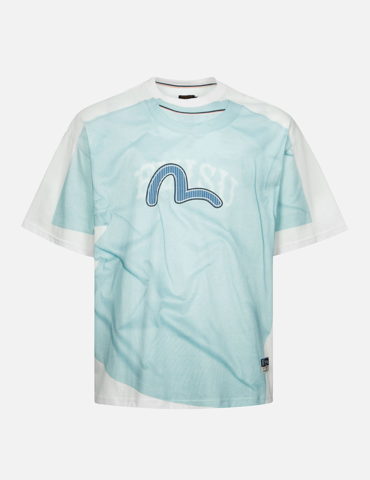 2-in-1 Logo and Seagull Print Loose Fit T-shirt