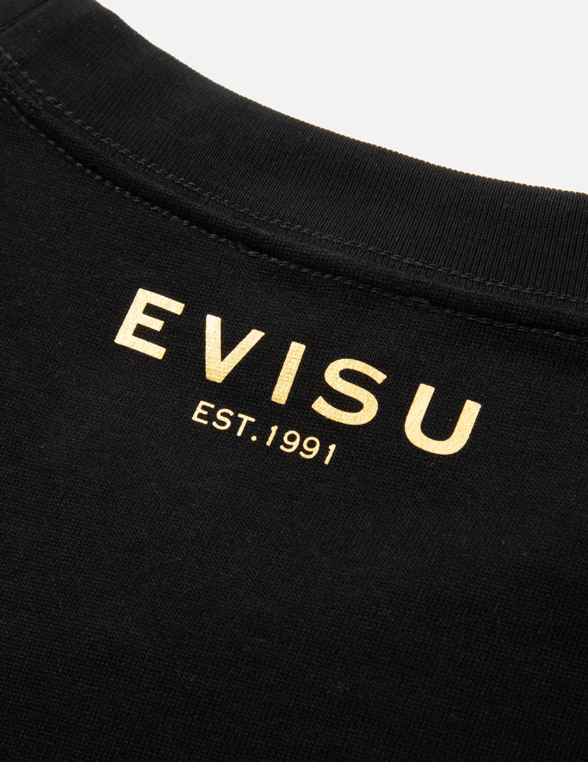 家花商標燙金印花常規版型T恤