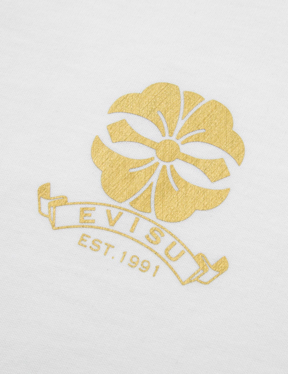 家花商標燙金印花常規版型T恤