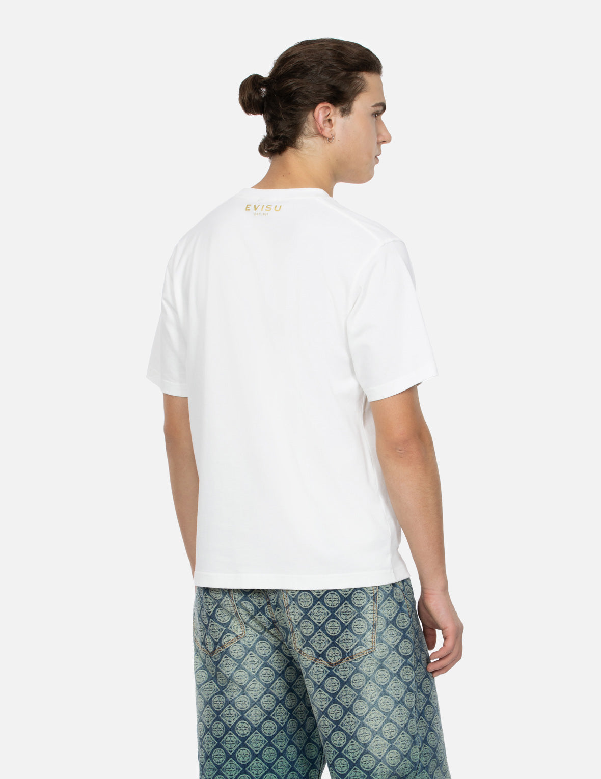 家花商標燙金印花常規版型T恤