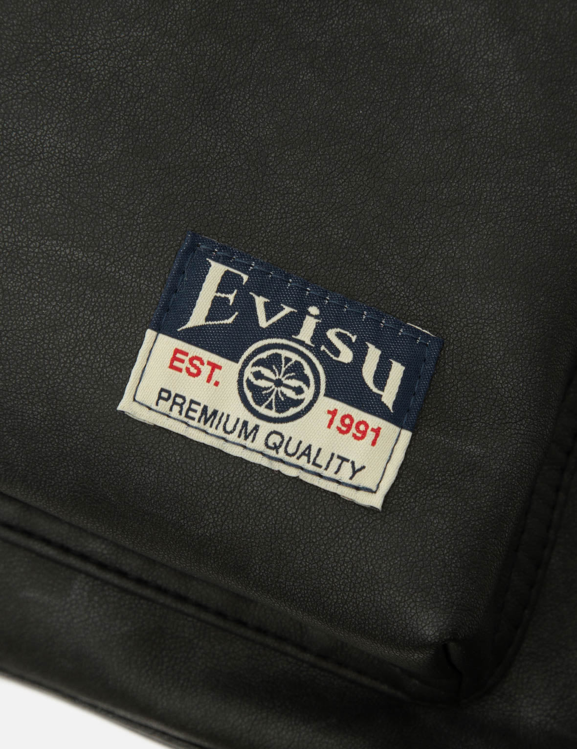 Seagull Embroidery Vegan Leather Backpack