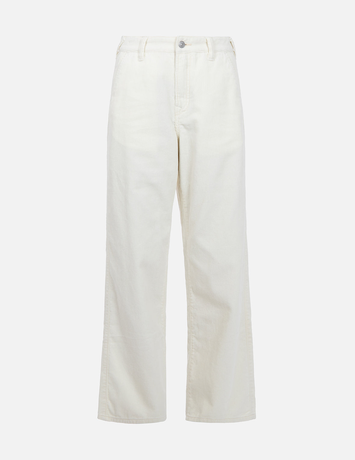 Seagull Embroidery Straight-fit Corduroy Trousers