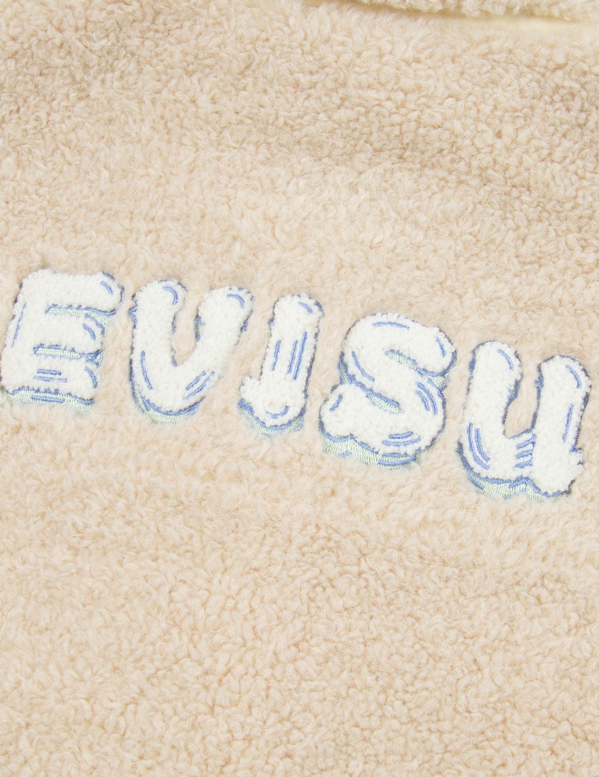 Logo Appliqué Sherpa Shirt Jacket