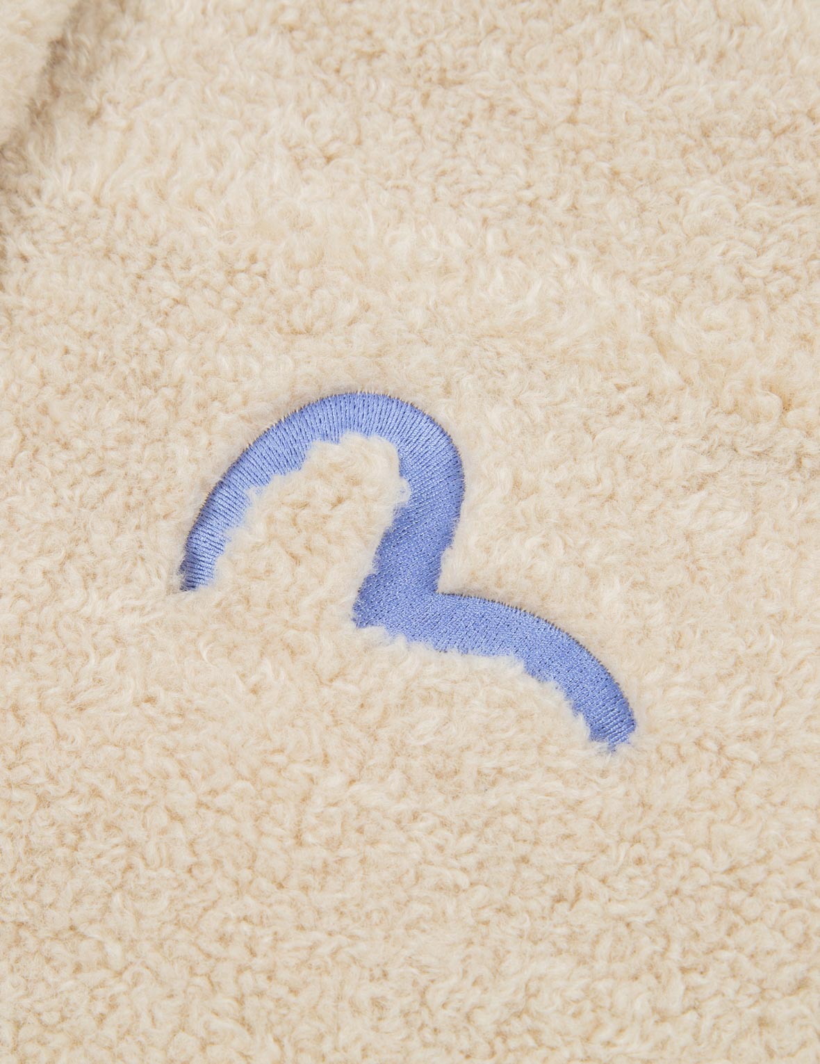 Logo Appliqué Sherpa Shirt Jacket