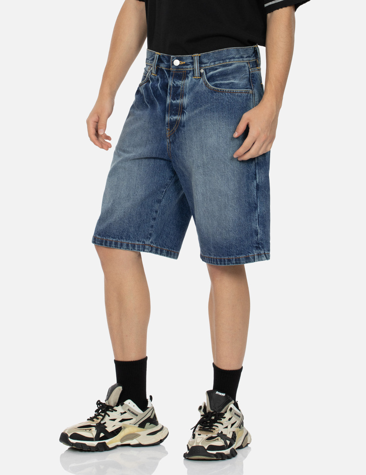 Sherpa Daicock Straight Fit Denim Shorts