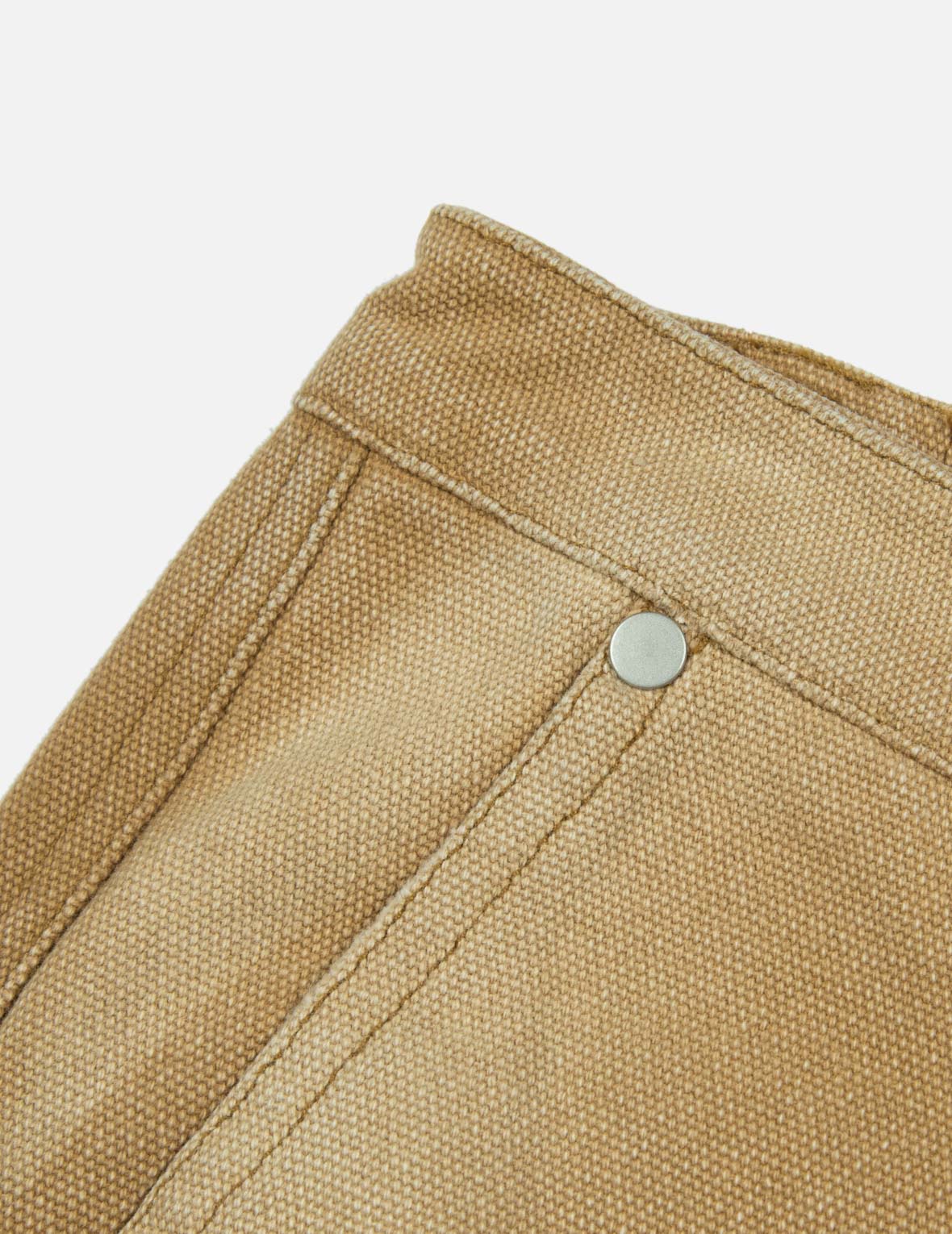 海鷗貼布刺繡鬆身闊腿木工褲