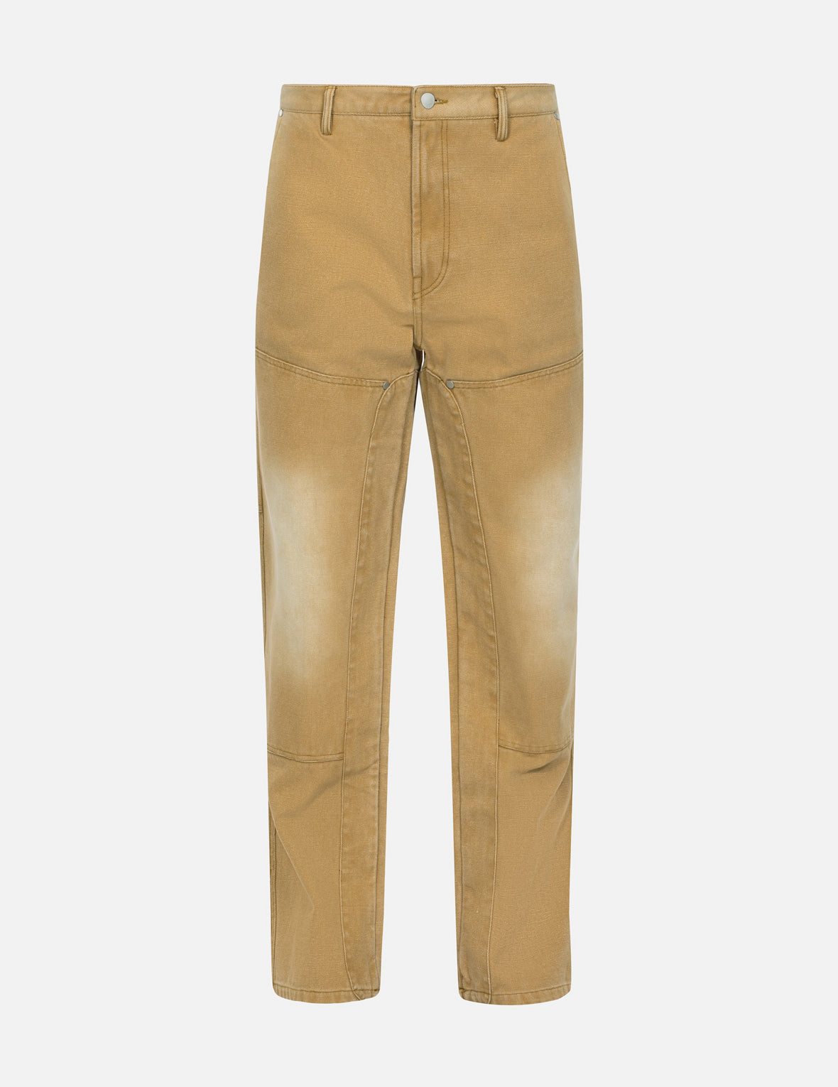 海鷗貼布刺繡鬆身闊腿木工褲