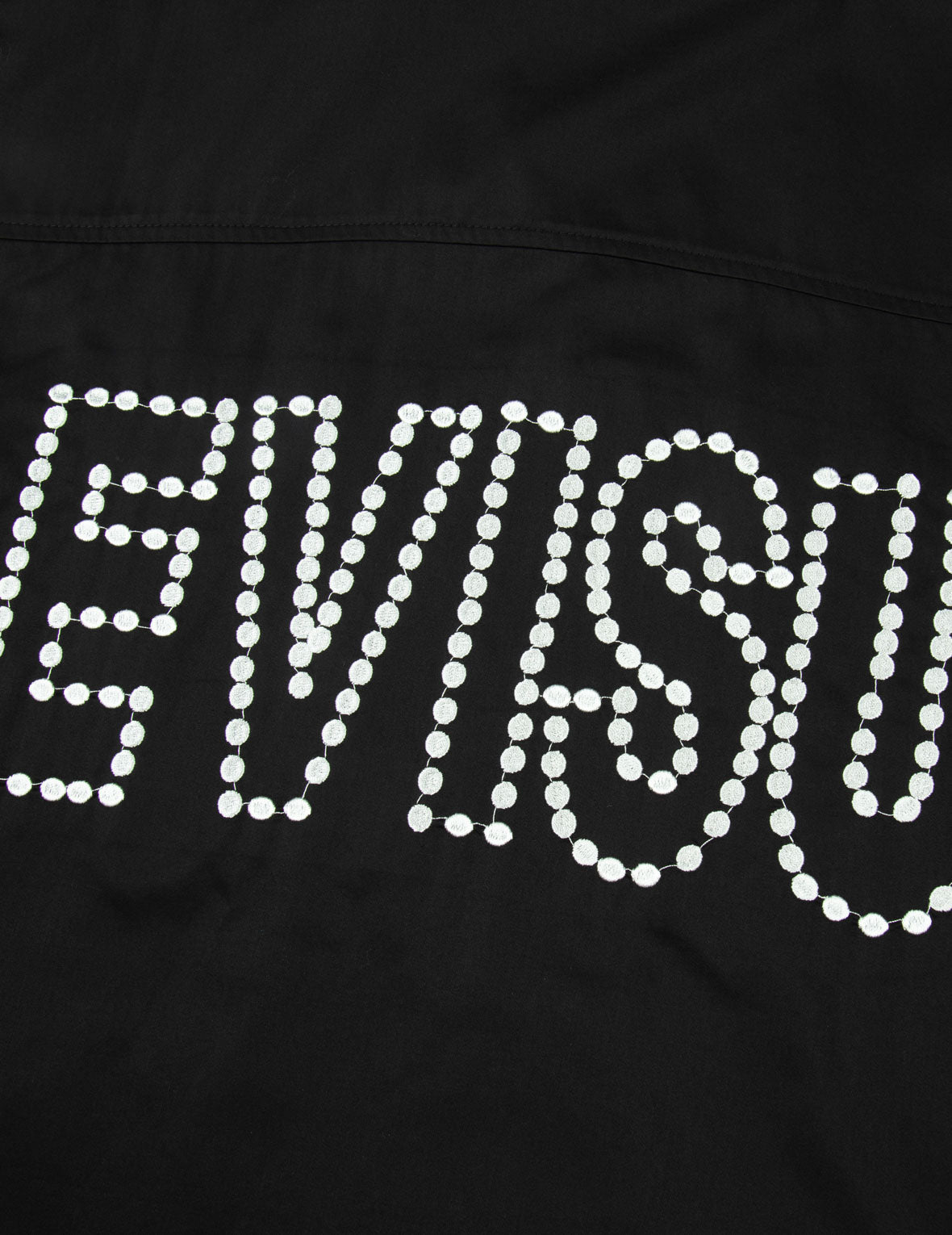 Chain-Stitched Embroidery Logo Boxy Tencel Shirt