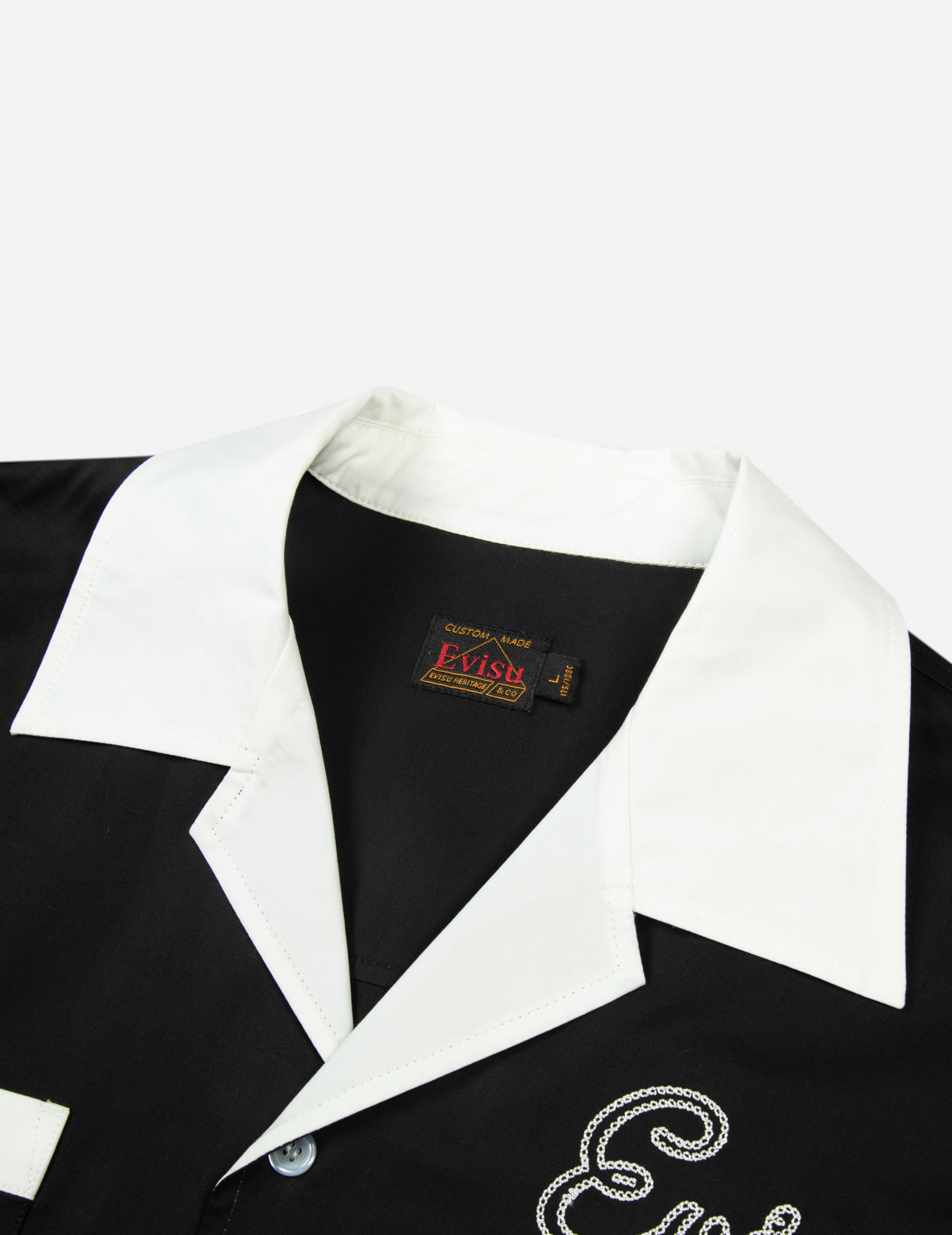 Chain-Stitched Embroidery Logo Boxy Tencel Shirt