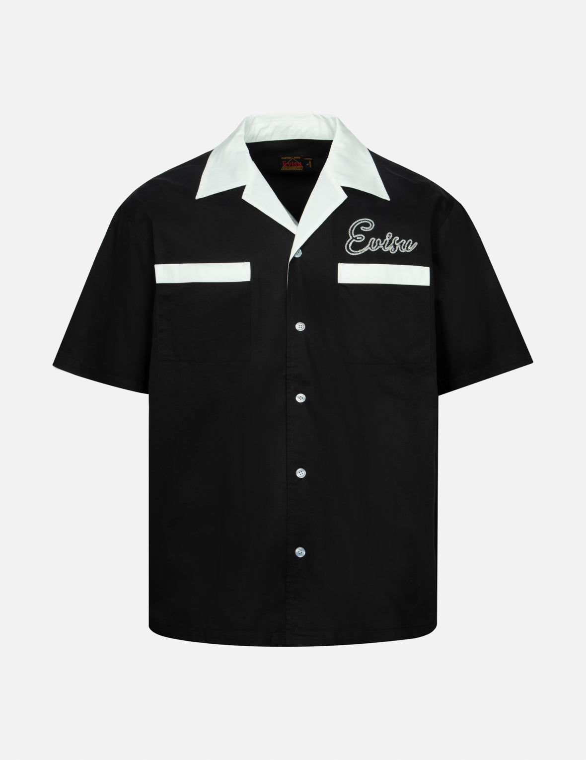 Chain-Stitched Embroidery Logo Boxy Tencel Shirt