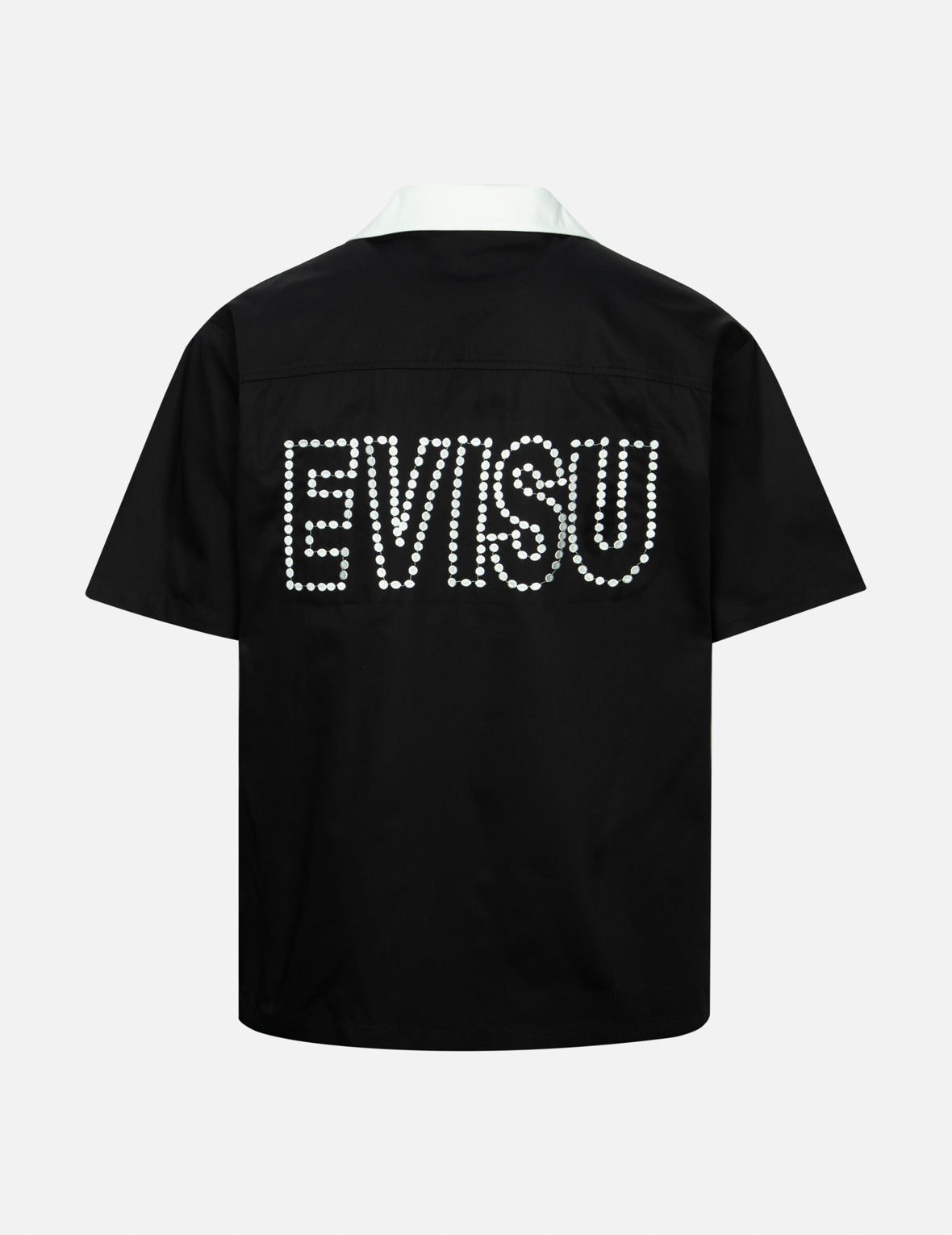 Chain-Stitched Embroidery Logo Boxy Tencel Shirt