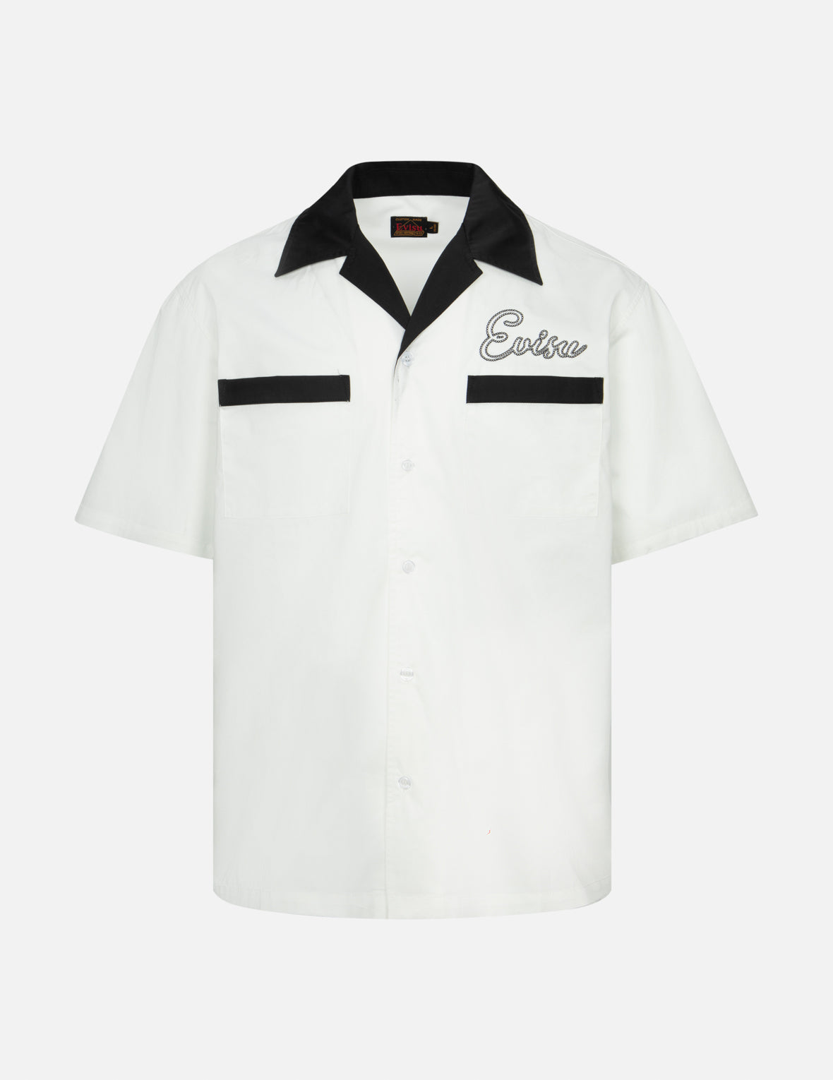 Chain-Stitched Embroidery Logo Boxy Tencel Shirt