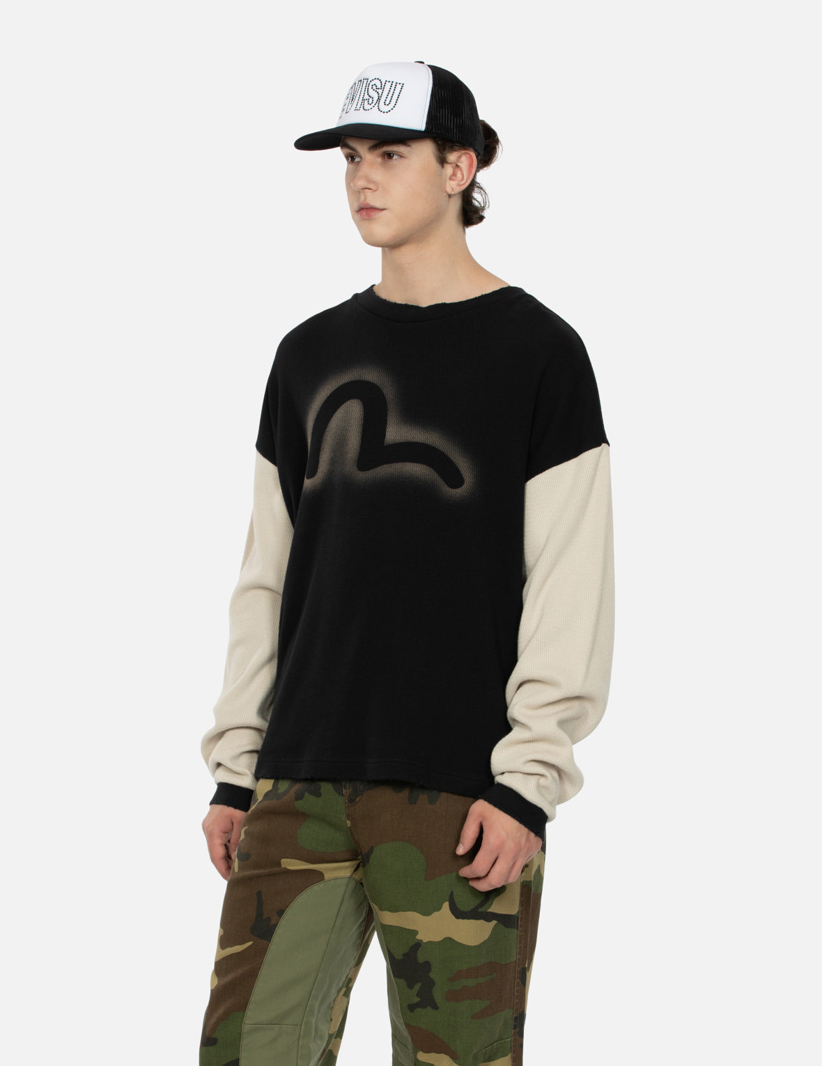 Potassium Spray Seagull Boxy Long-sleeve T-Shirt
