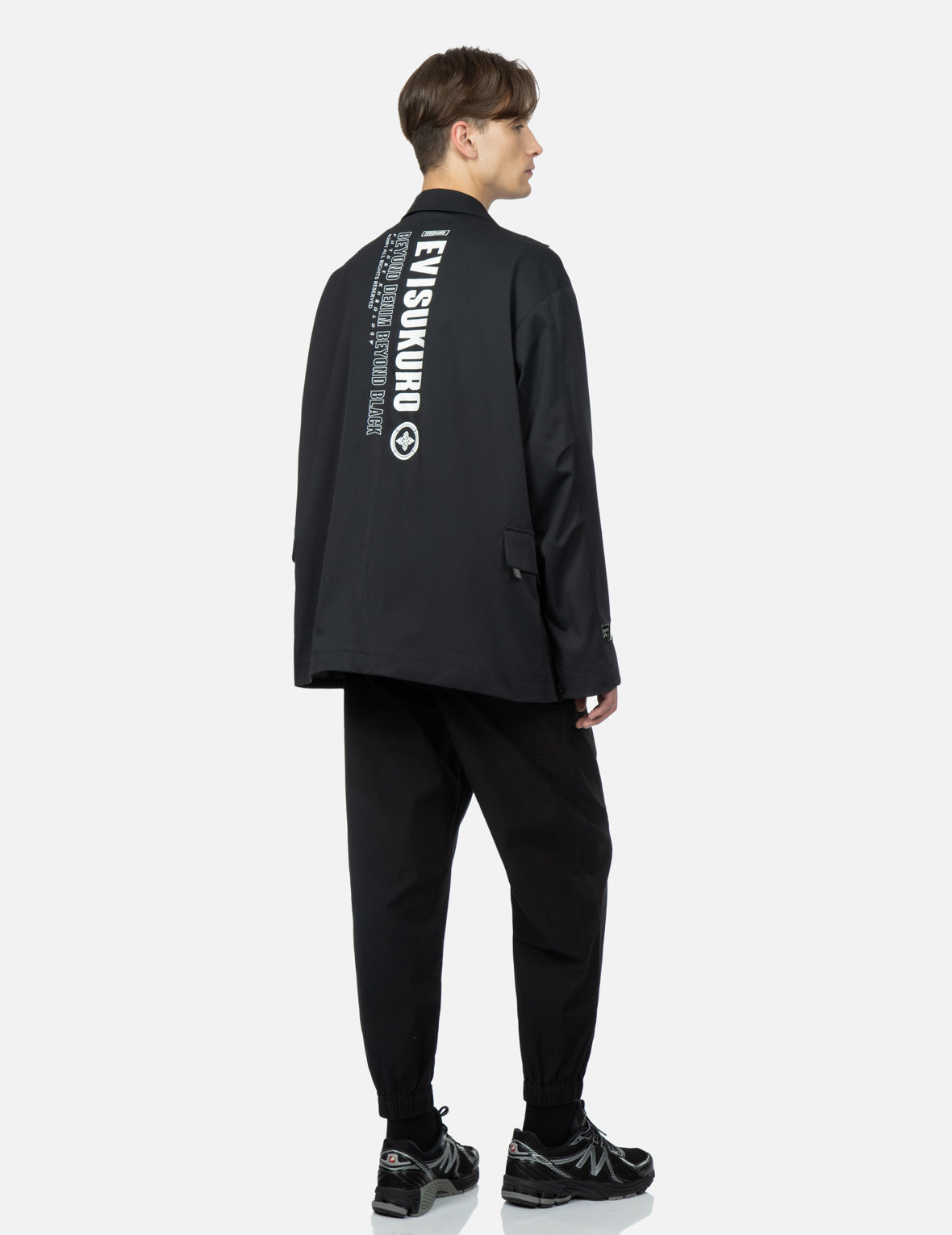 多重工裝口袋西服外套