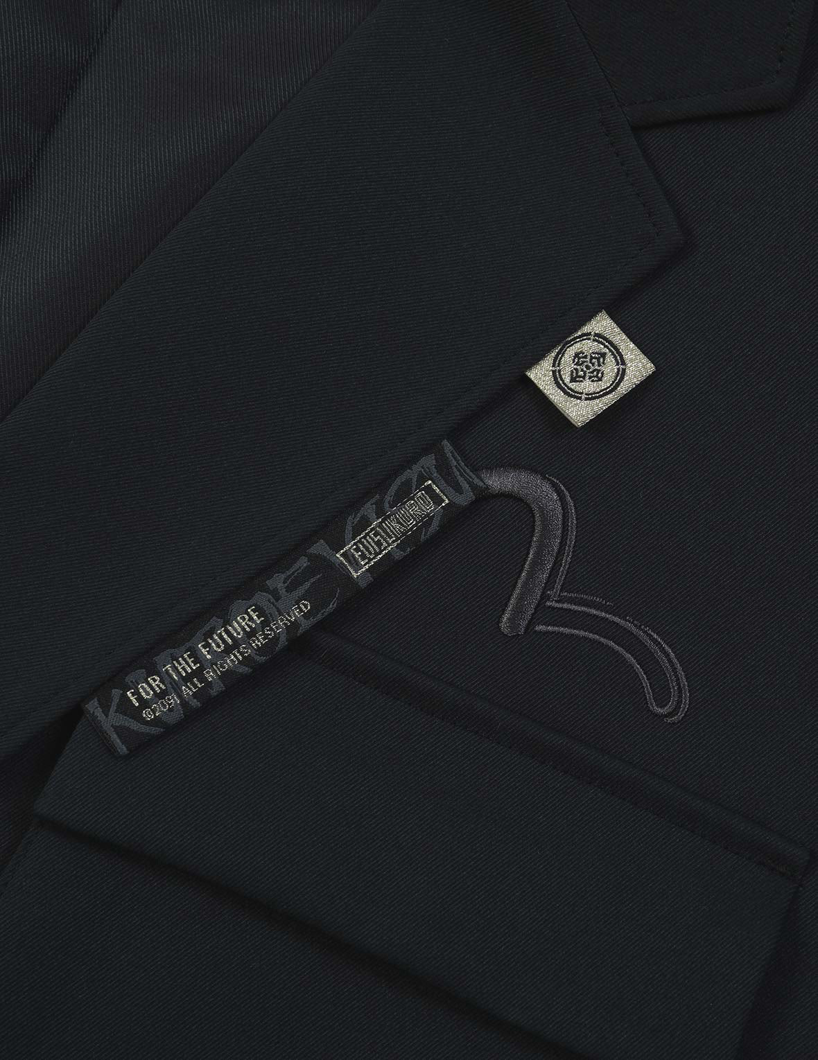 多重工裝口袋西服外套