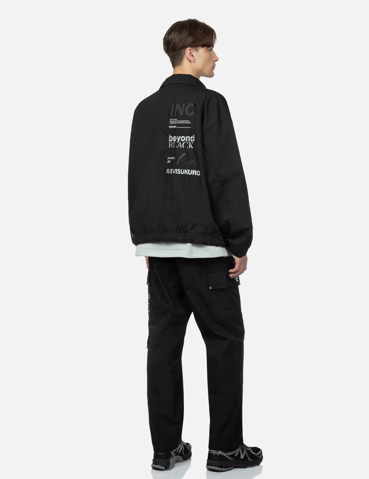 Logo及個性口號刺繡寬鬆夾克