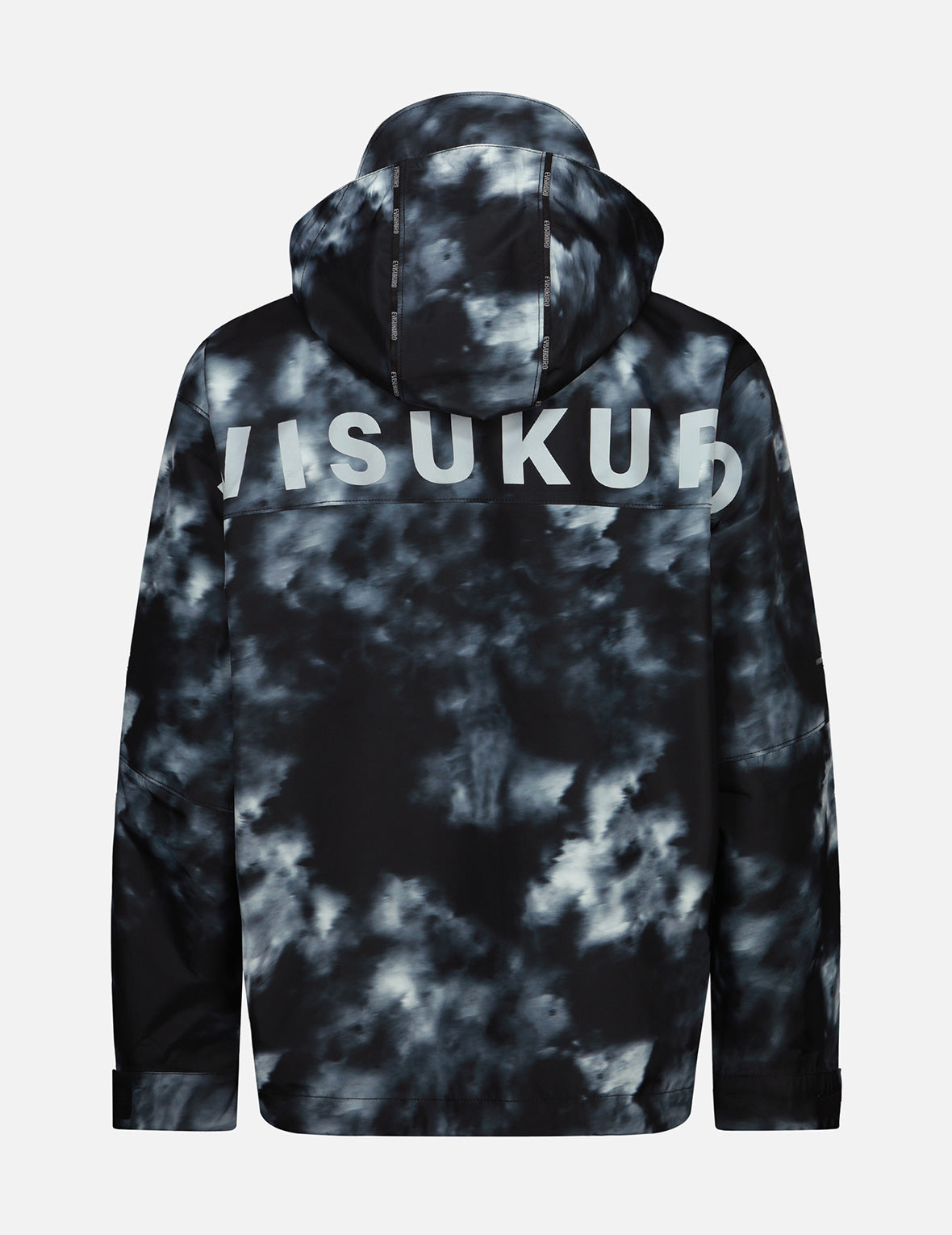 滿地數碼印花連帽防風外套