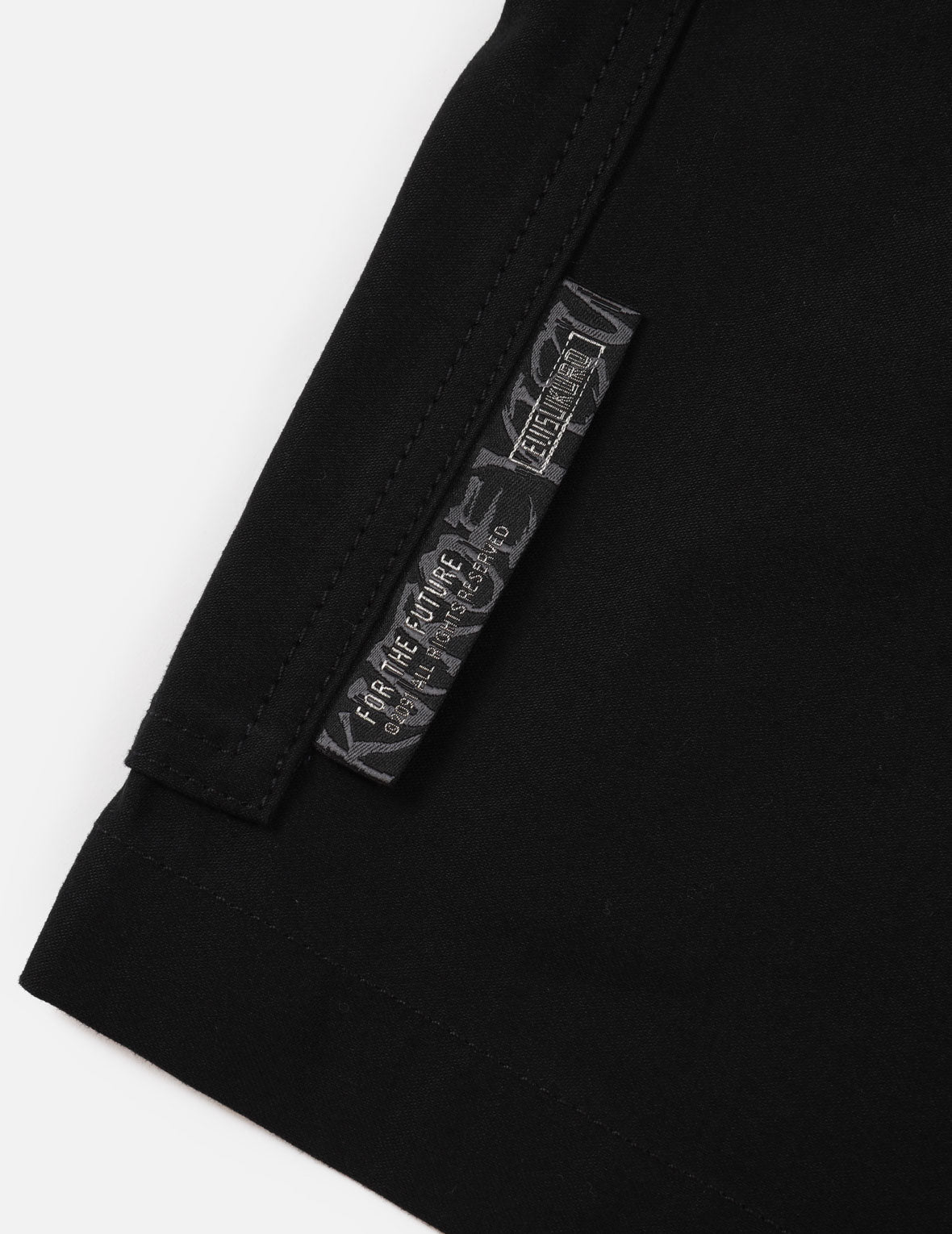 商標標籤貼佈工裝短褲