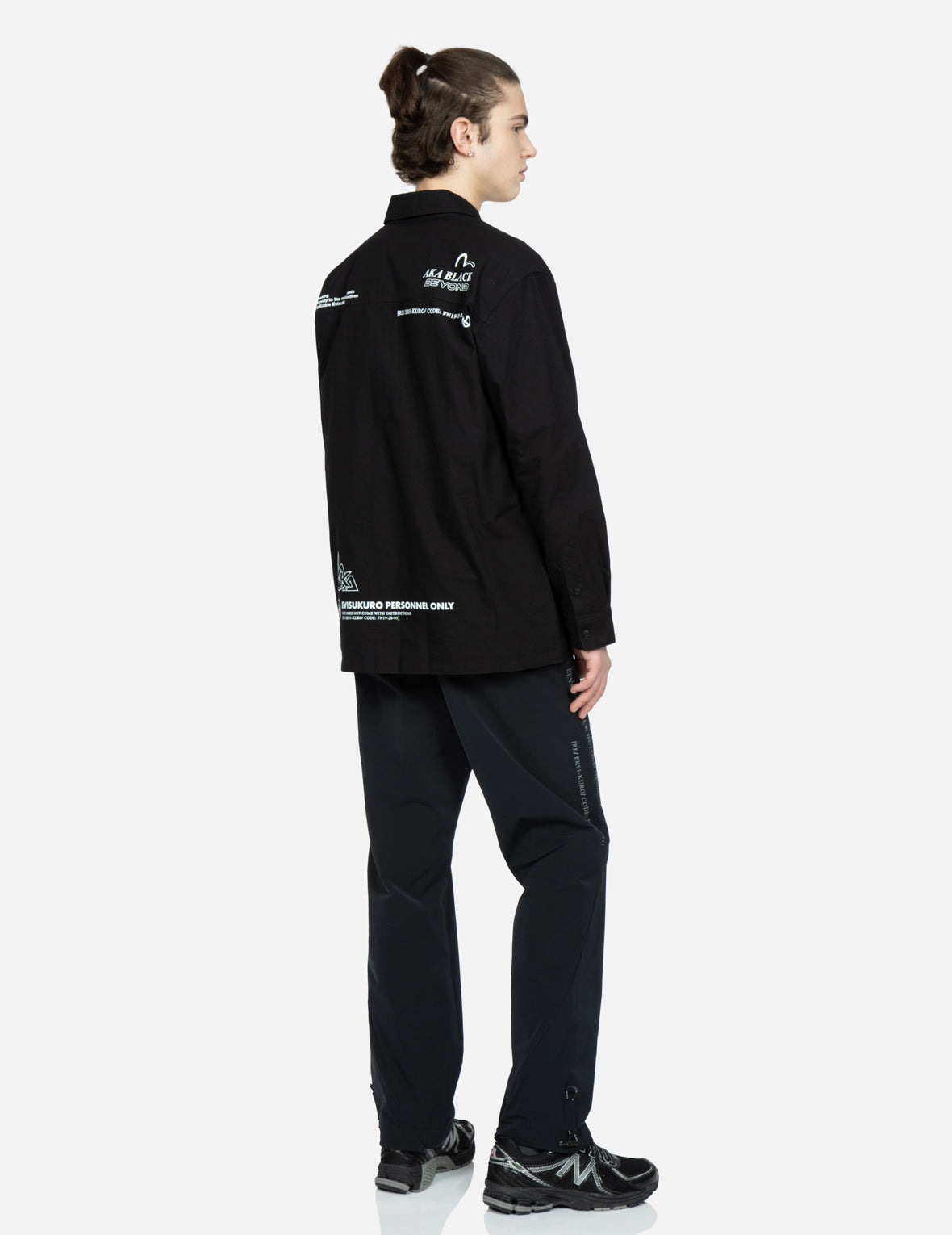 Seagull and Logo Print Oxford Shirt