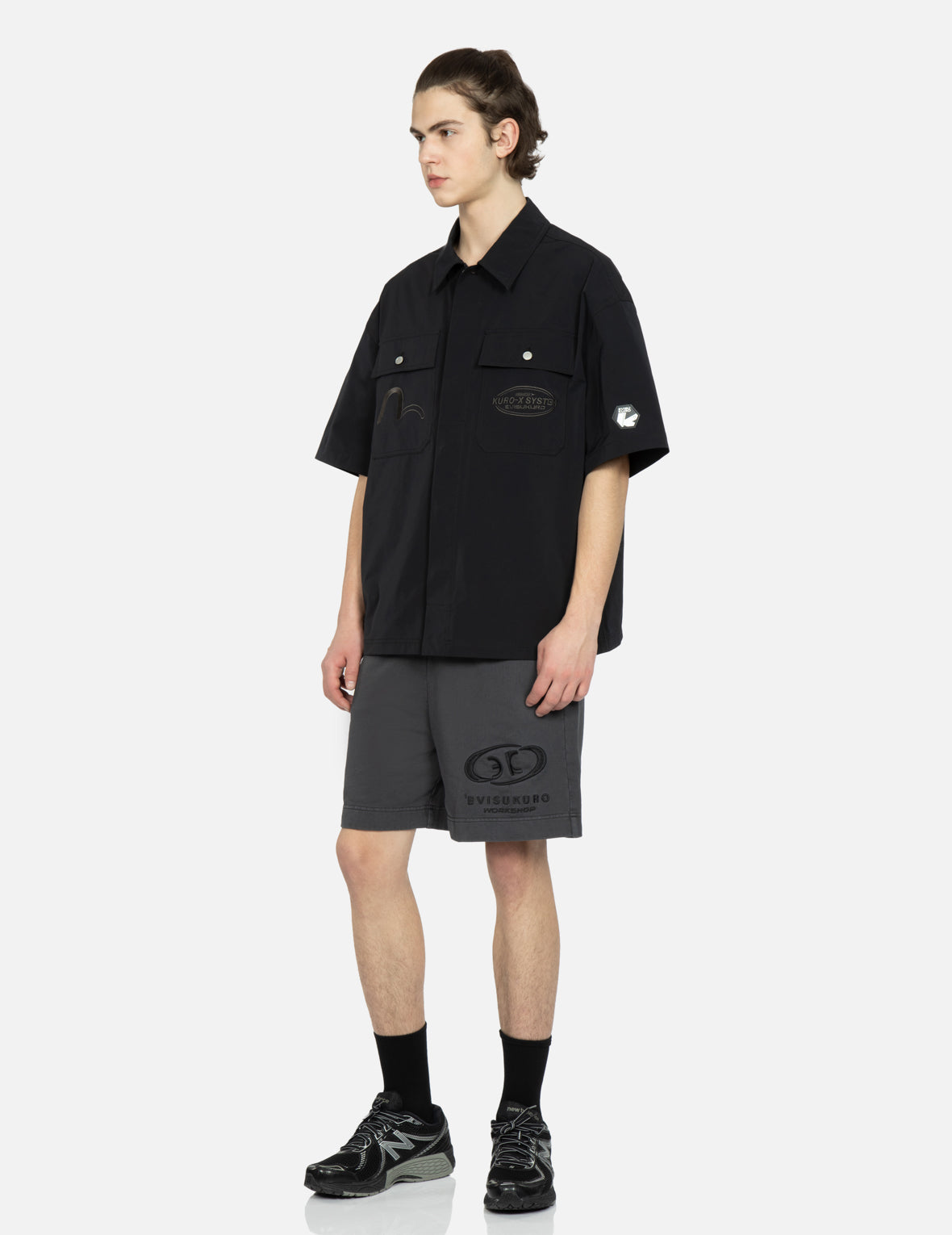 Logo and Seagull Embroidery Utility Shirt