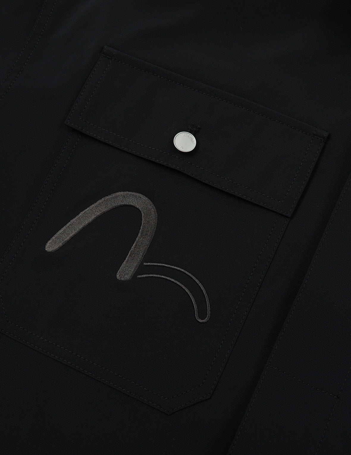 Logo and Seagull Embroidery Utility Shirt