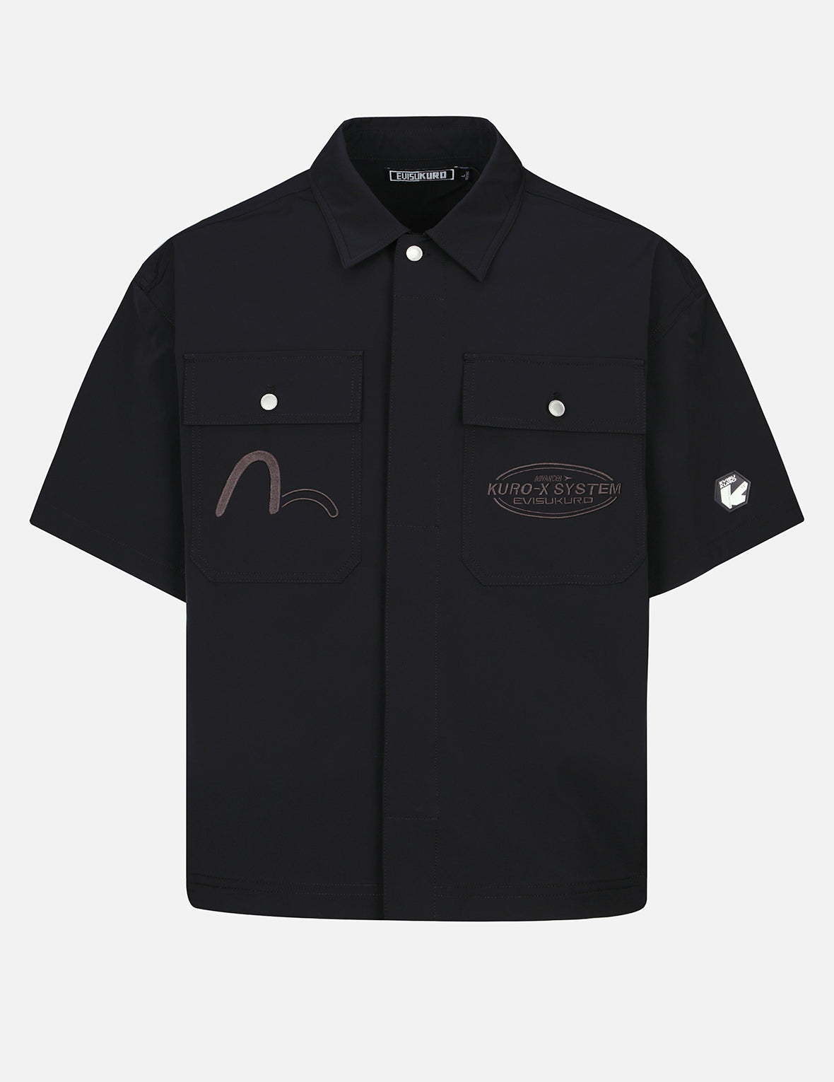Logo and Seagull Embroidery Utility Shirt