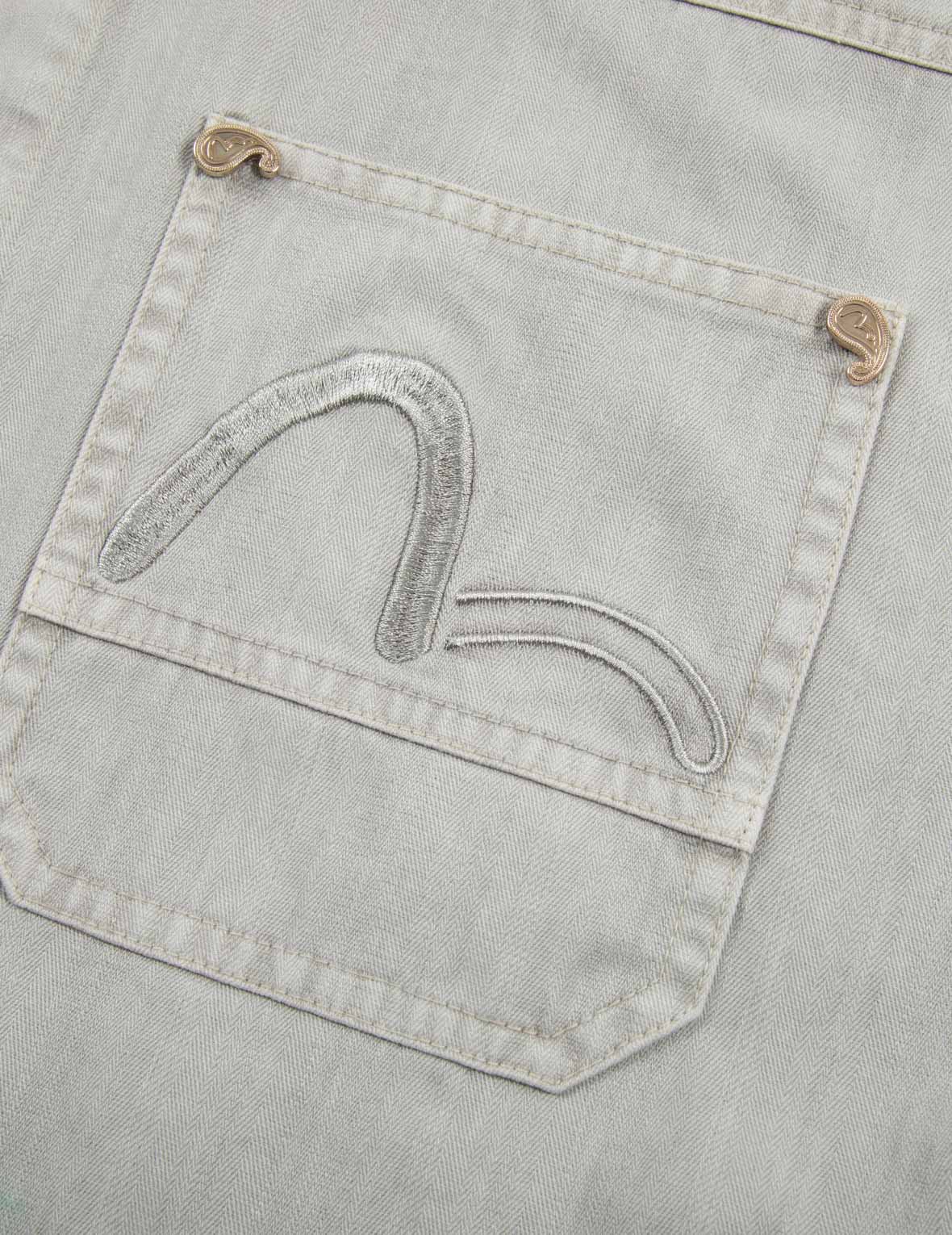 商標徵章及小海鷗刺繡寬版卡車外套