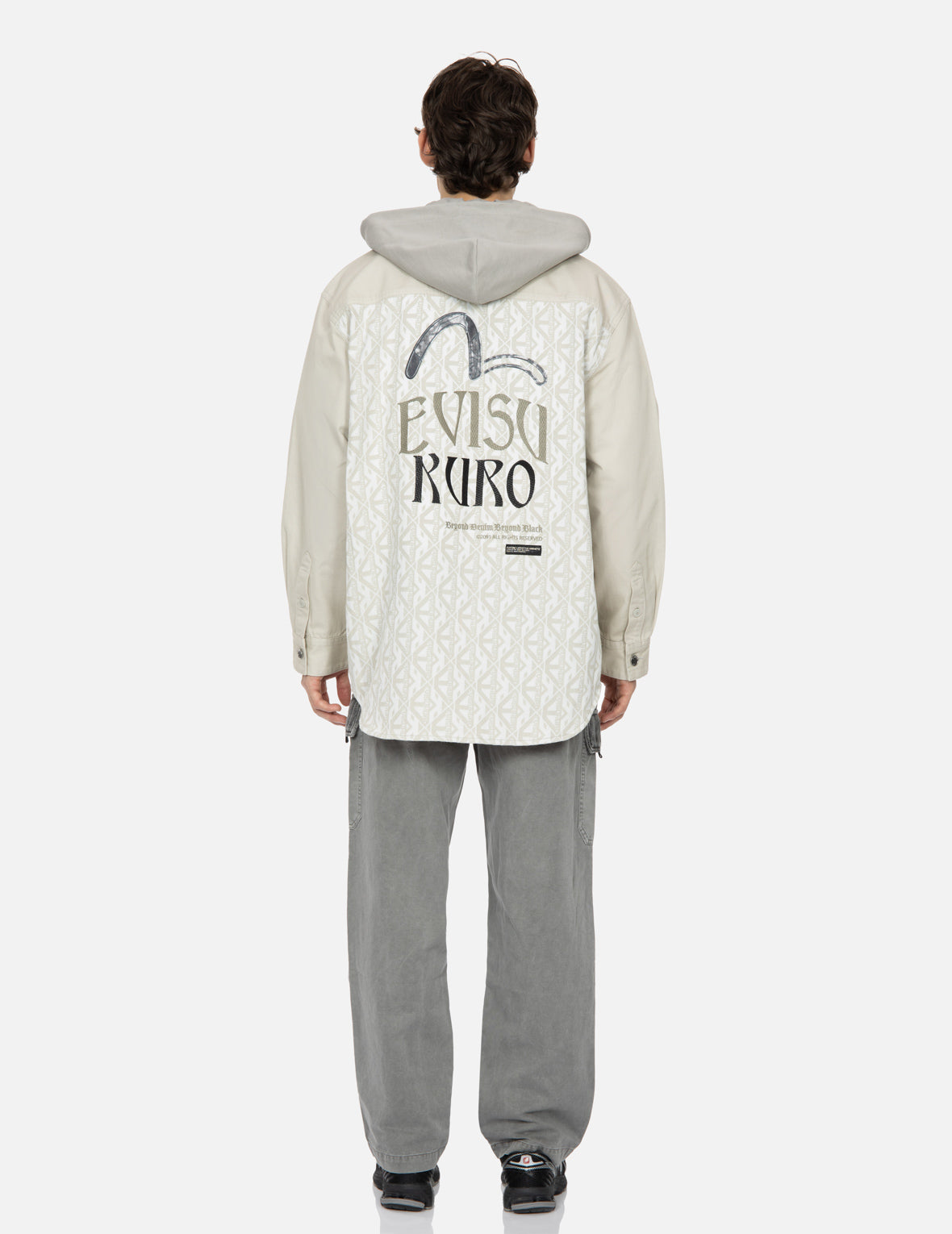 Monogram Panelling Loose Fit Shirt Jacket