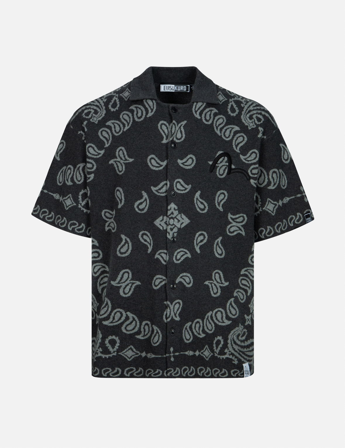 Allover Paisley Relax Fit Short Sleeves Knit Shirt